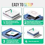 Nelko 52.3x90mm (2.06"x3.54") Premium Photo Paper, 20-Pack Genuine PP01 Pocket Printer Paper, Sticky Back Picture Paper, Compatible with Nelko PP01 Photo Printer, Easy to Peel Off, Stripe Fun