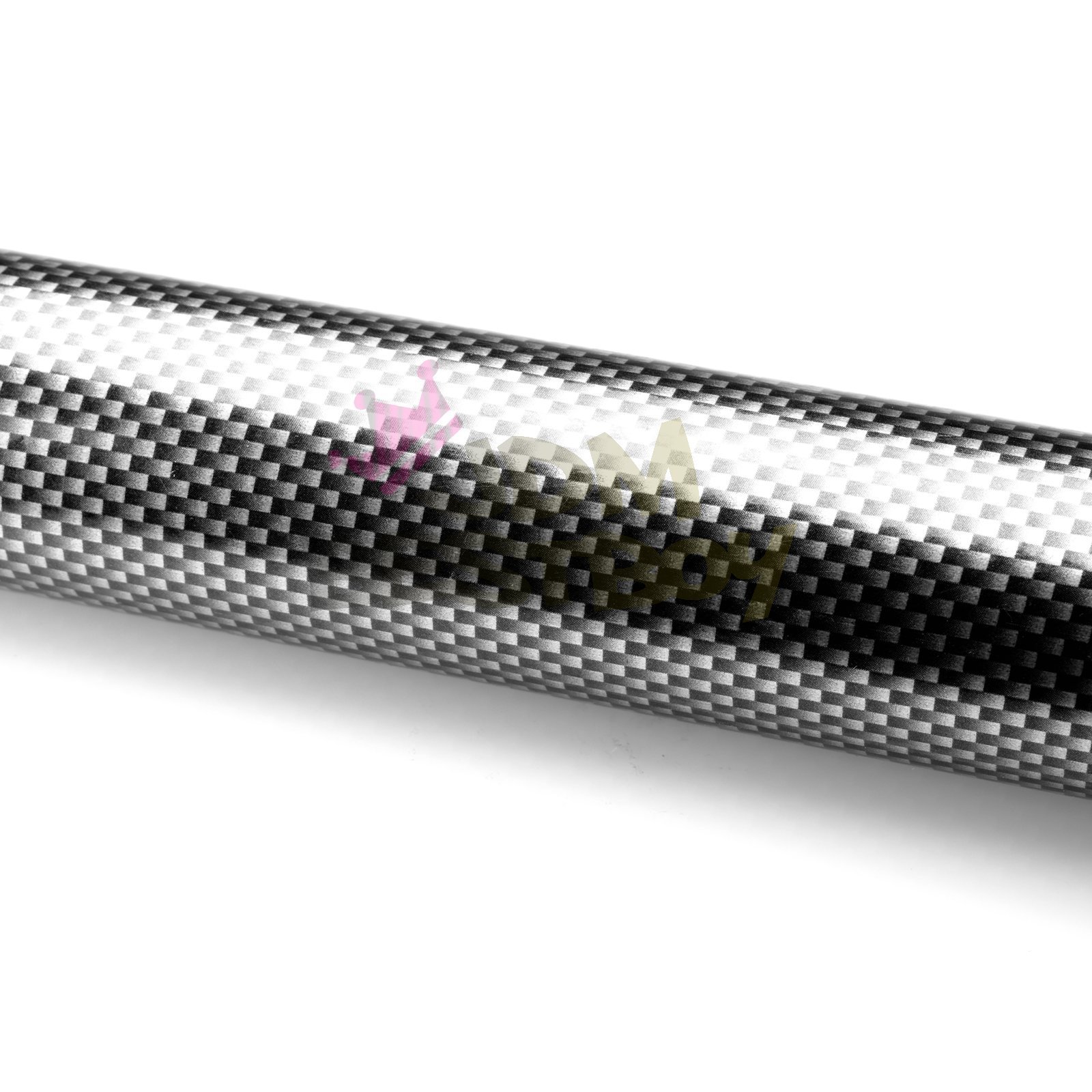 2D High Gloss Glossy Black Carbon Fiber Vinyl Wrap Sticker Decal Film Sheet - 4