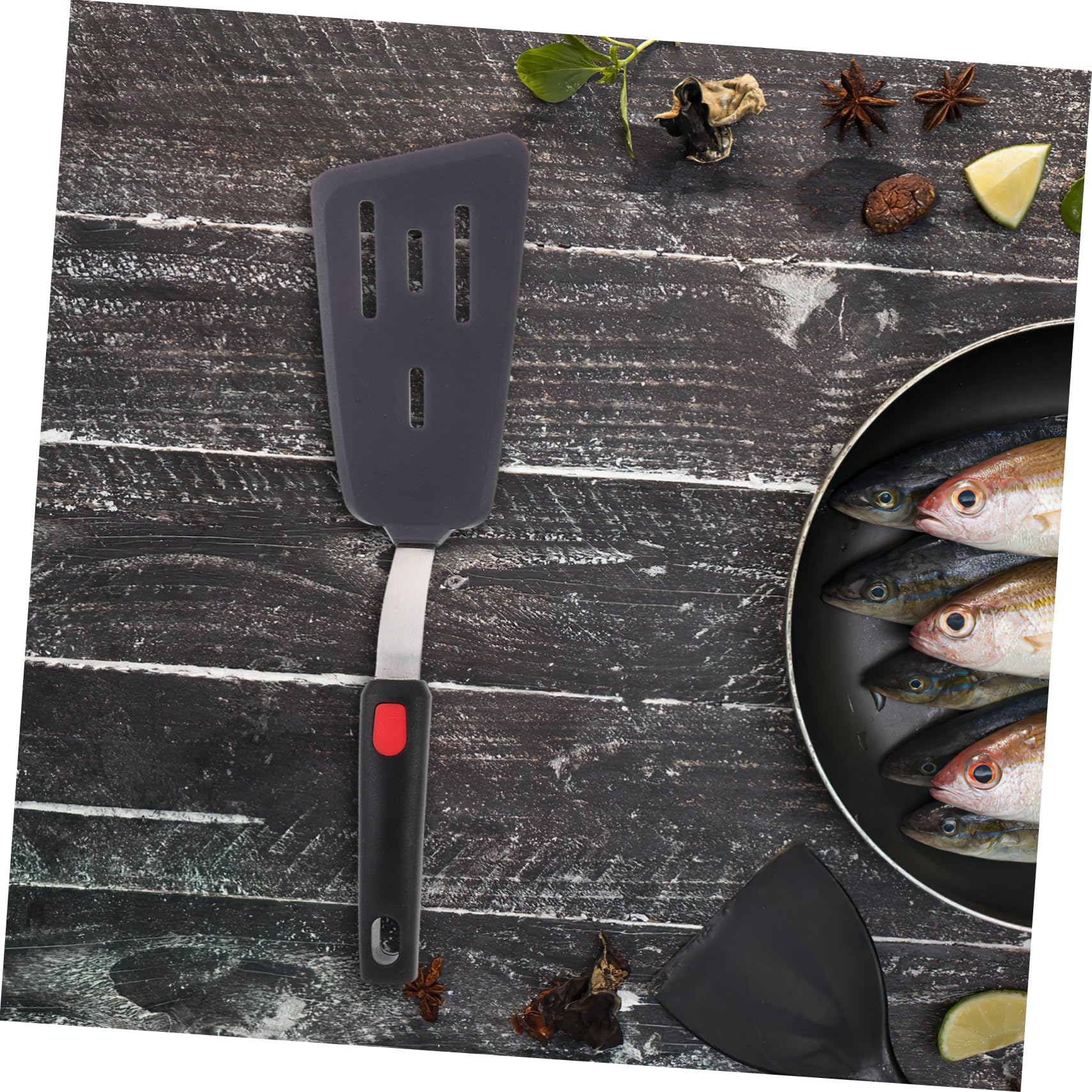 Spatola Per Wok in Silicone Spatola Per Friggere Portatile Antiaderenti Flessibile E Adatto Cucina Domestica