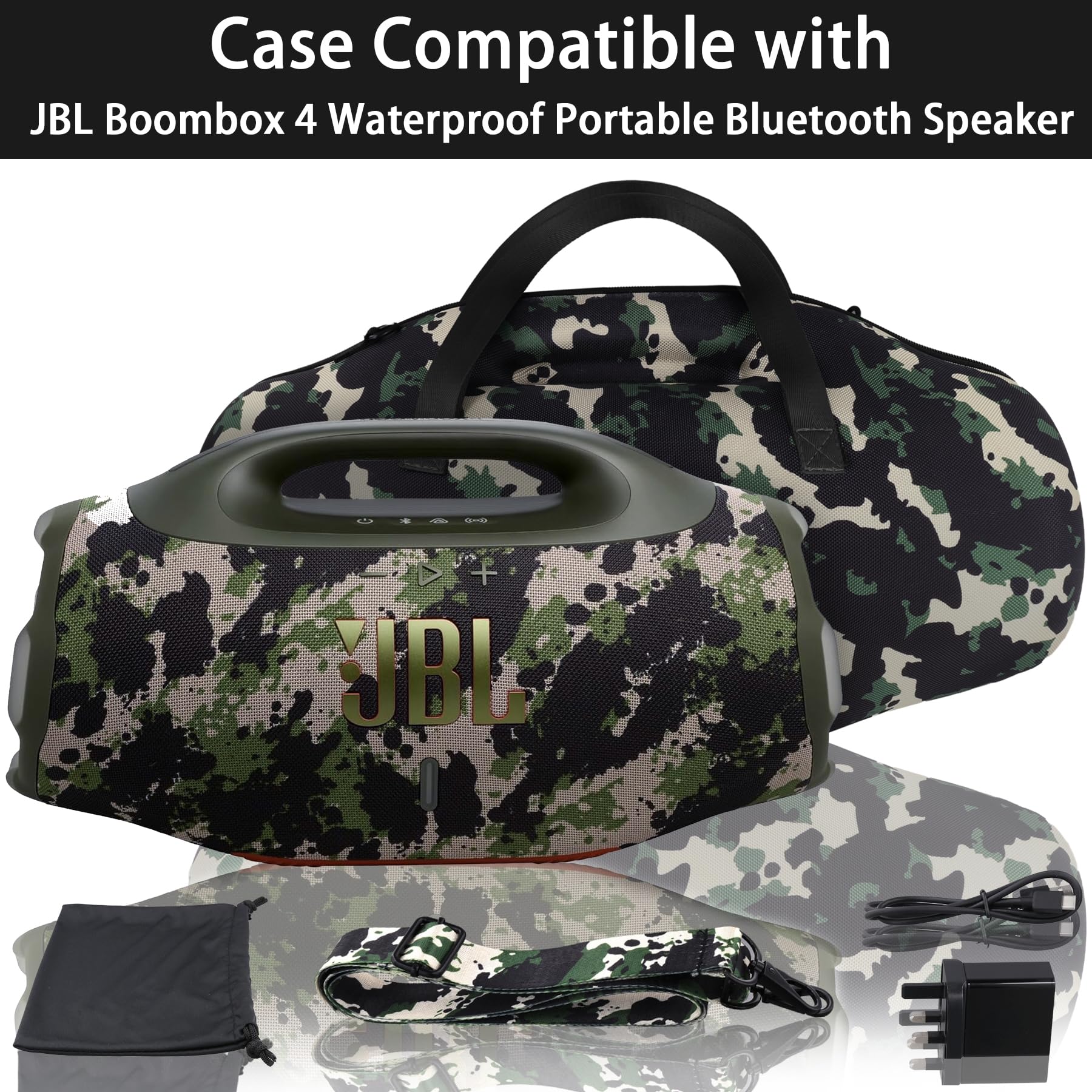 co2CREA cassa custodia borsa per JBL Boombox 4 altoparlante Bluetooth portatile, solo caso