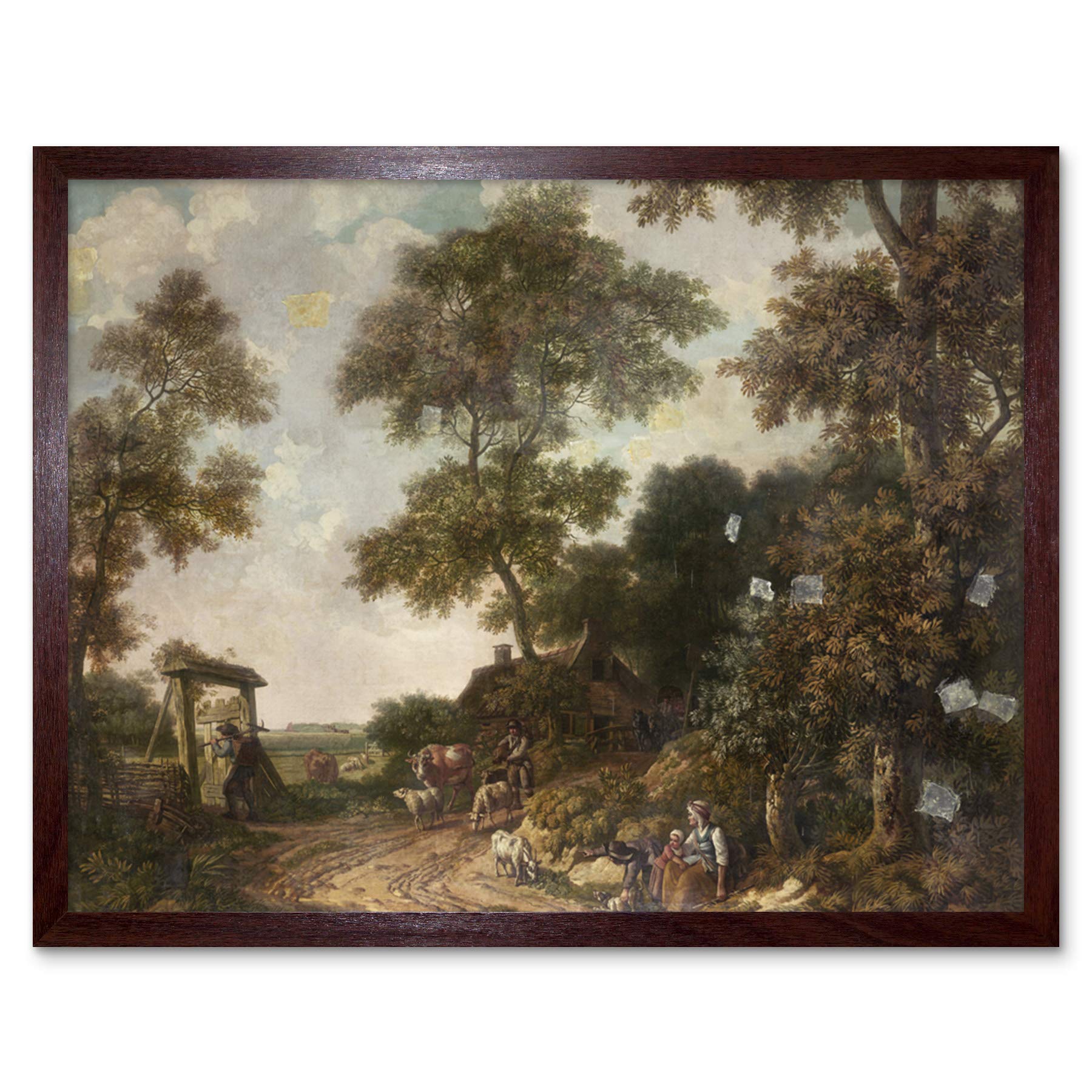 Artery8 Jurriaan Andriessen Dutch Landscape Painting Art Print Framed Poster Wall Decor 12x16 inch
