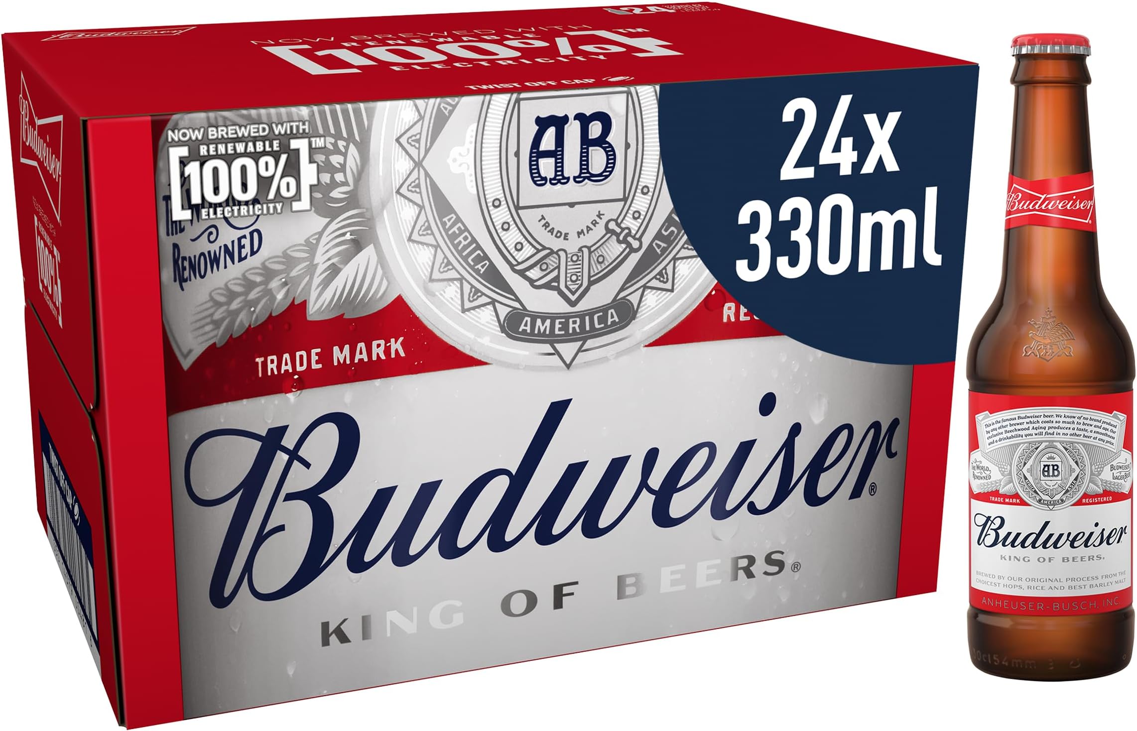 Lager Beer Bottle, 24 x 330ml