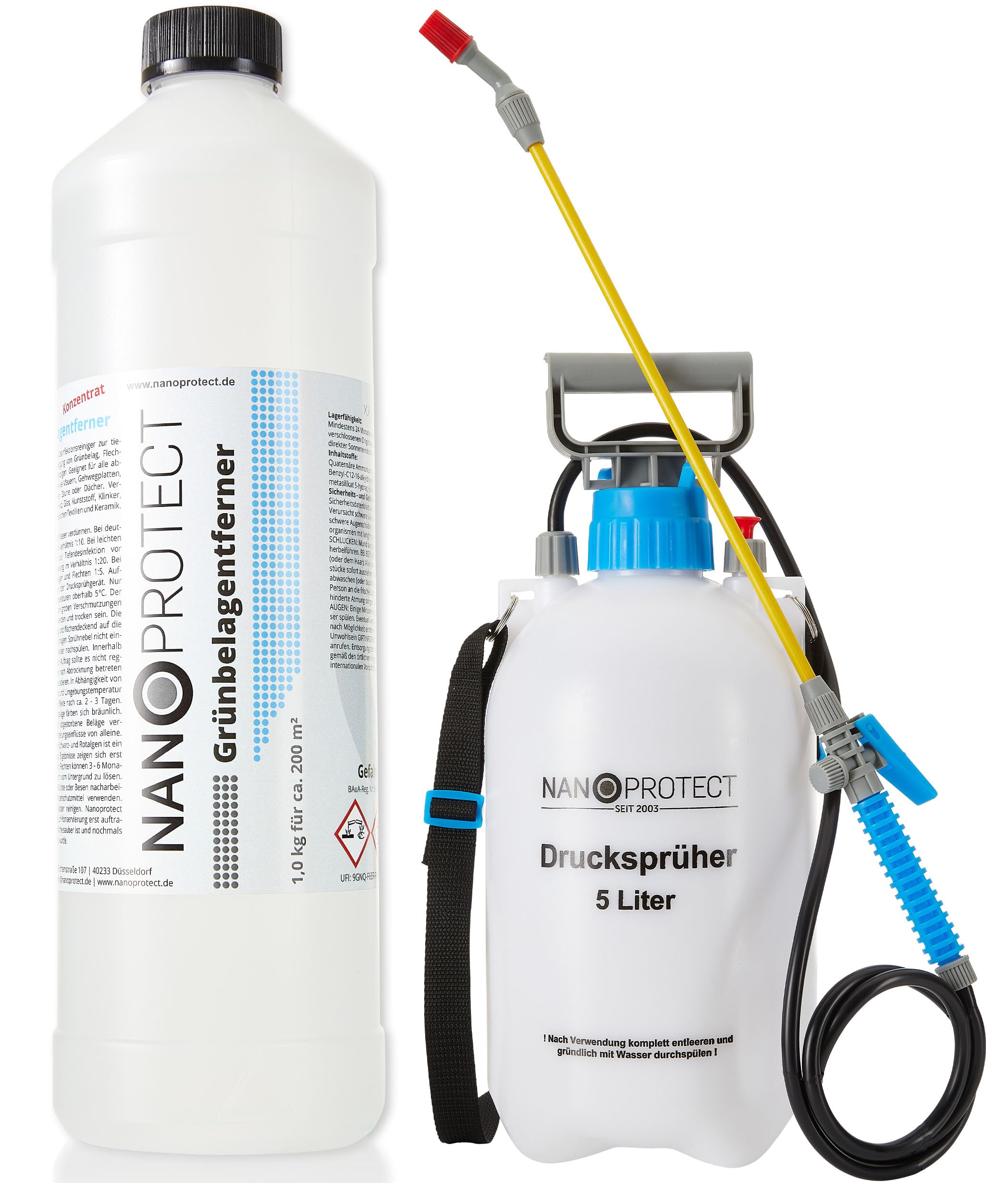 Nanoprotect Grünbelagentferner Konzentrat