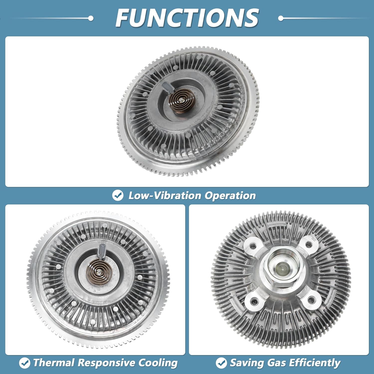 Engine Cooling Fan Clutch for Jeep Grand Cherokee 2005-2009 V8 4.7L Sport Utility No.55038106AA/55116882AA Electronic Radiator Fan Clutch