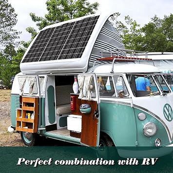 CHRISK 500W Solar Panel Kit,12V Polycrystalline USB Power Outdoor Rechargeable Solar Cell Solar Generator for Home