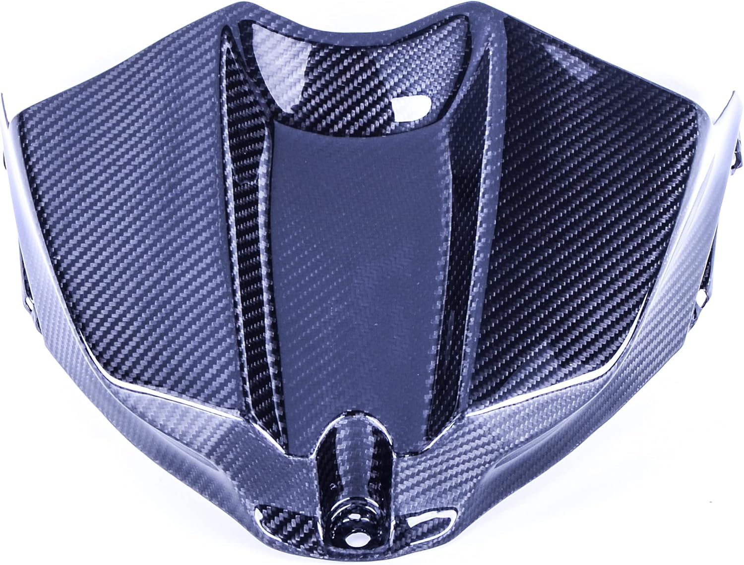 Bestem Carbon Fiber Gas Tank Air Box Front Cover Guard Cowl Fairing Twill Weave for 2009-2014 Yamaha R1