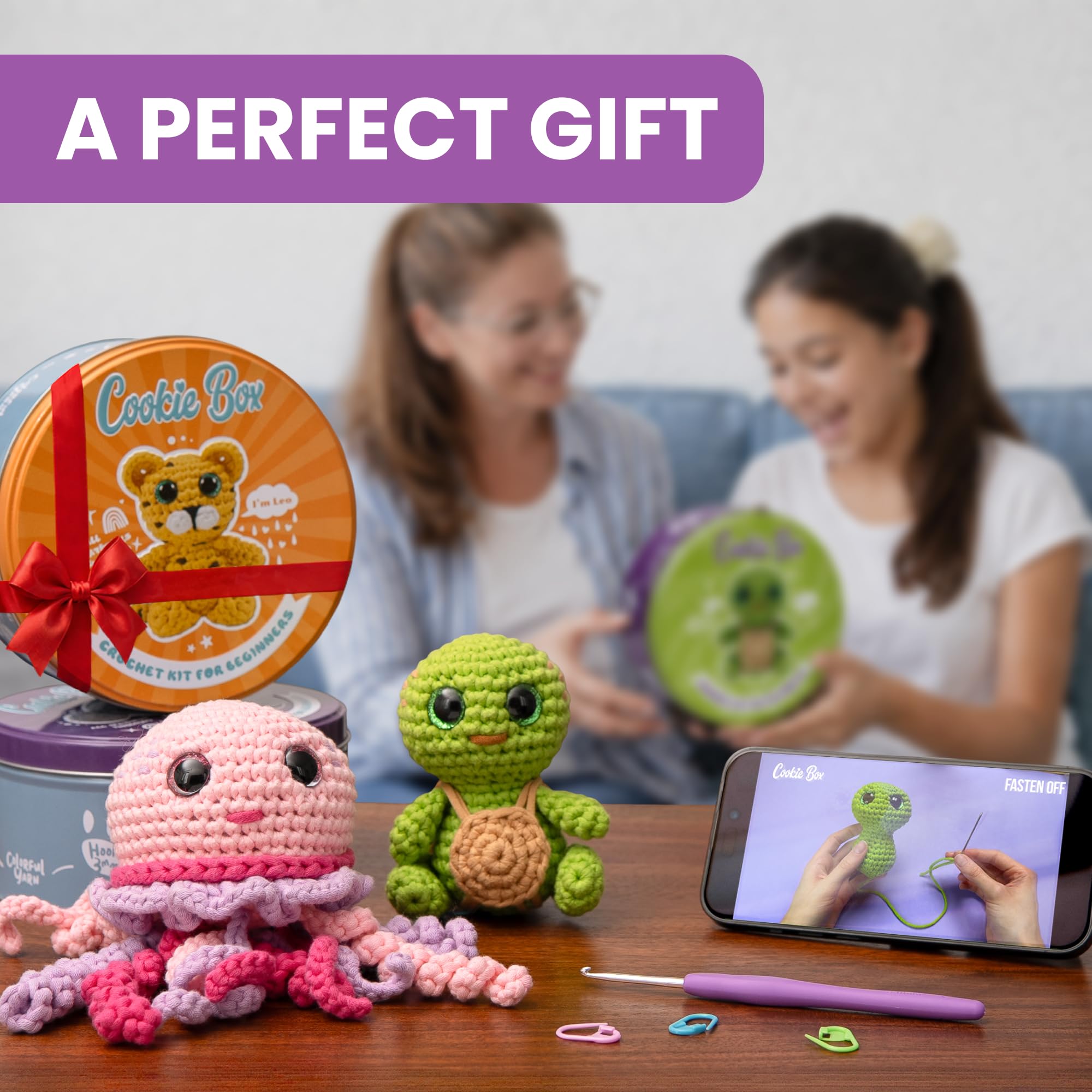 Crochet Turtle Hugo Kit - Beginner Amigurumi -5