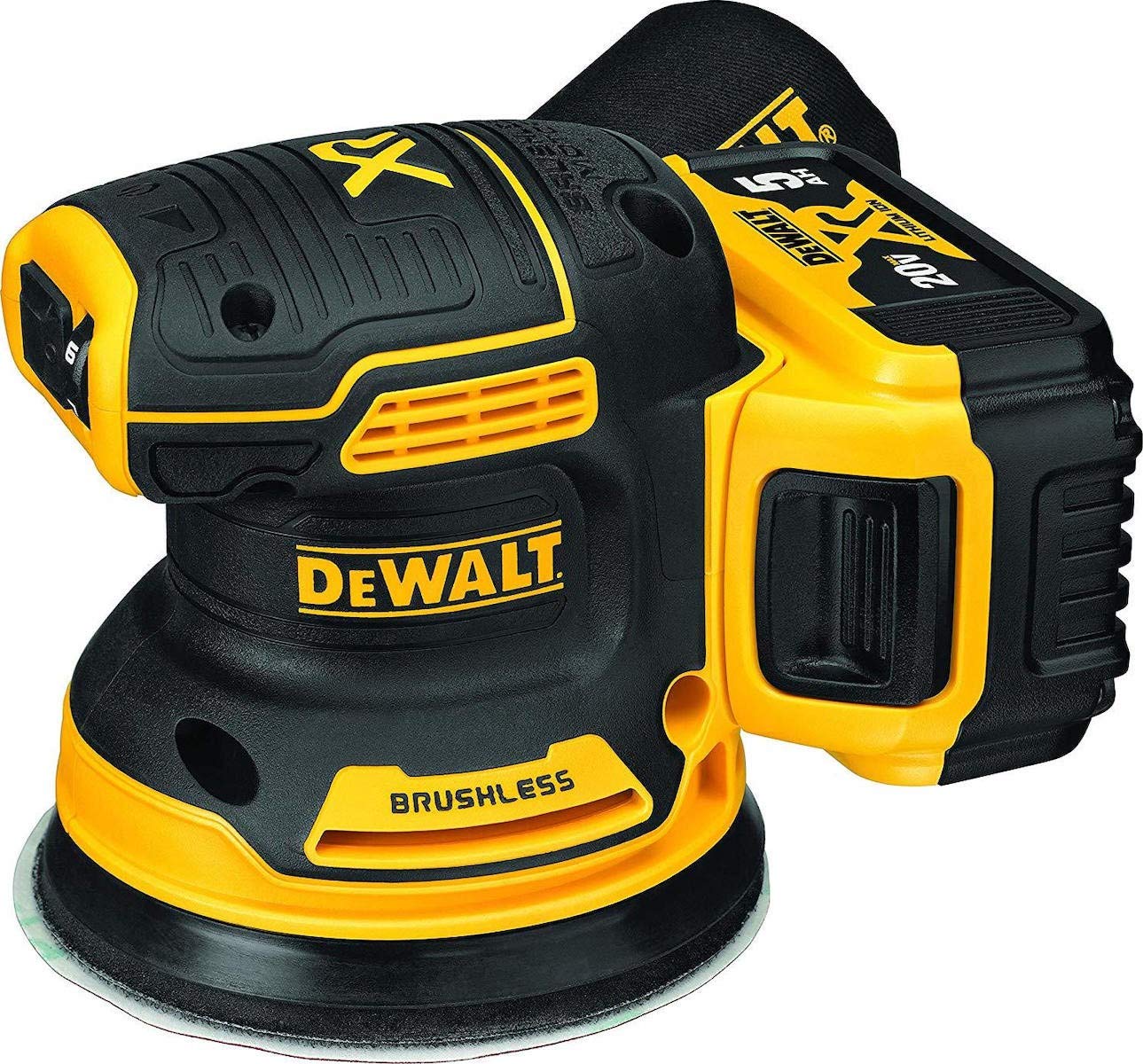 DEWALT Levigatrice roto-orbitale da 125mm 18V Motore BRUSHLESS, DCW210P2-QW