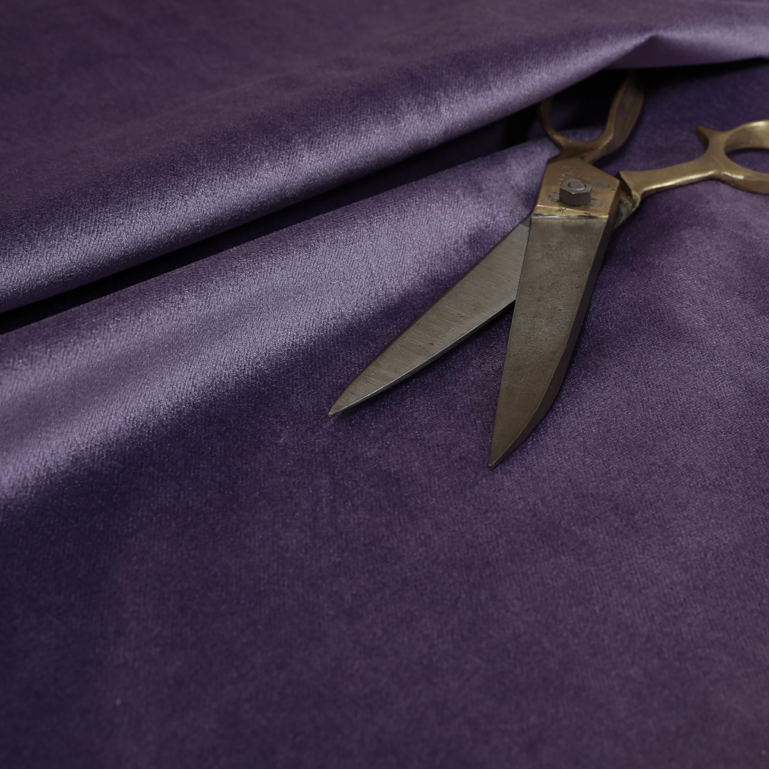 Redbrick Mill Fabrics Flame Retardant Soft Shine Textured Chenille Velvet Upholstery Furnishings Curtains Quality Fabric by The Metre (Purple) — image 1