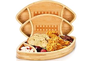 Qunclay Football Shaped Charcuterie Board