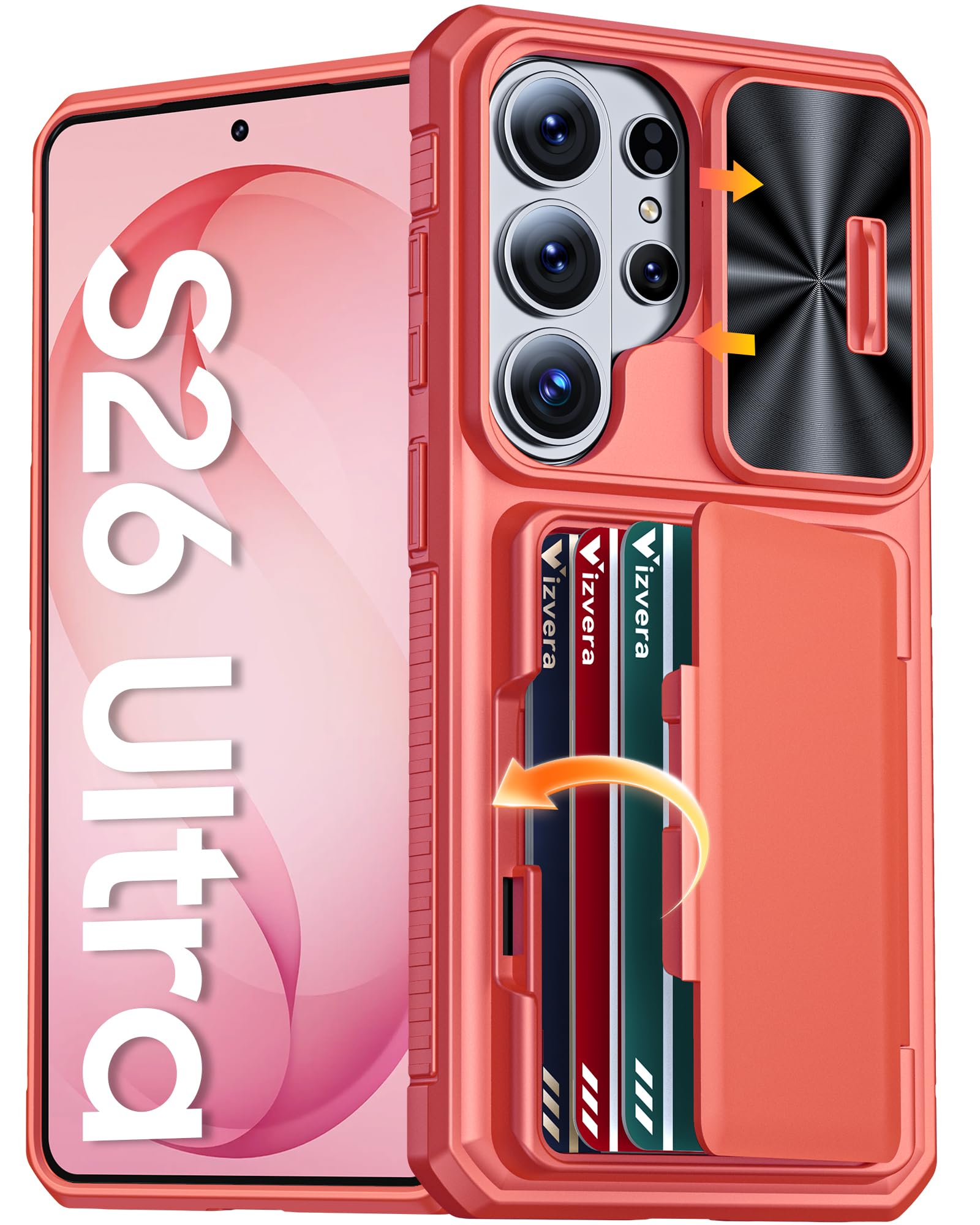 Amazon.com: Vizvera for Samsung Galaxy S26 Ultra Case Wallet RFID