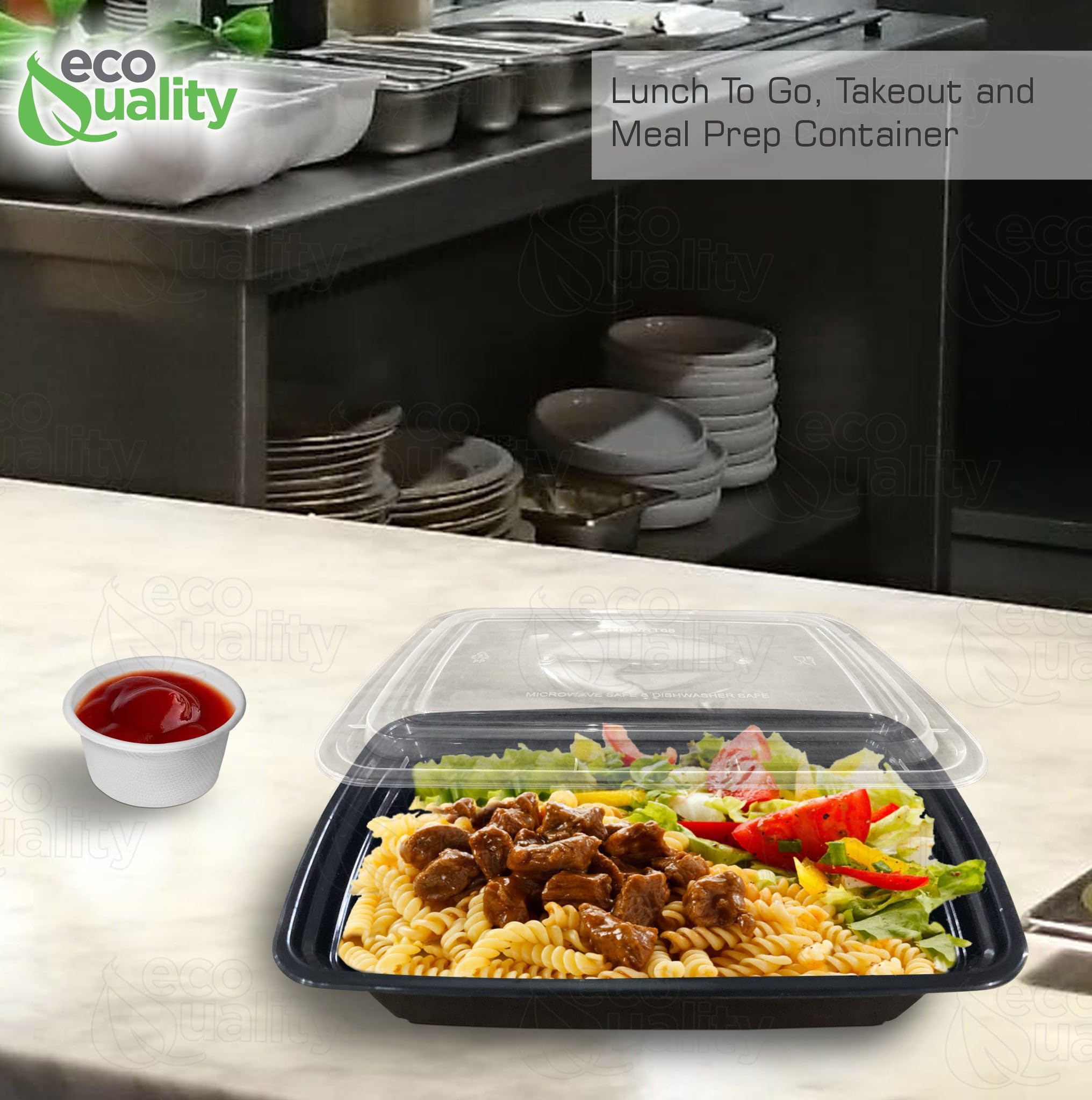 Amazon.com: 32 oz Reusable Food Storage 100 Pack Containers with