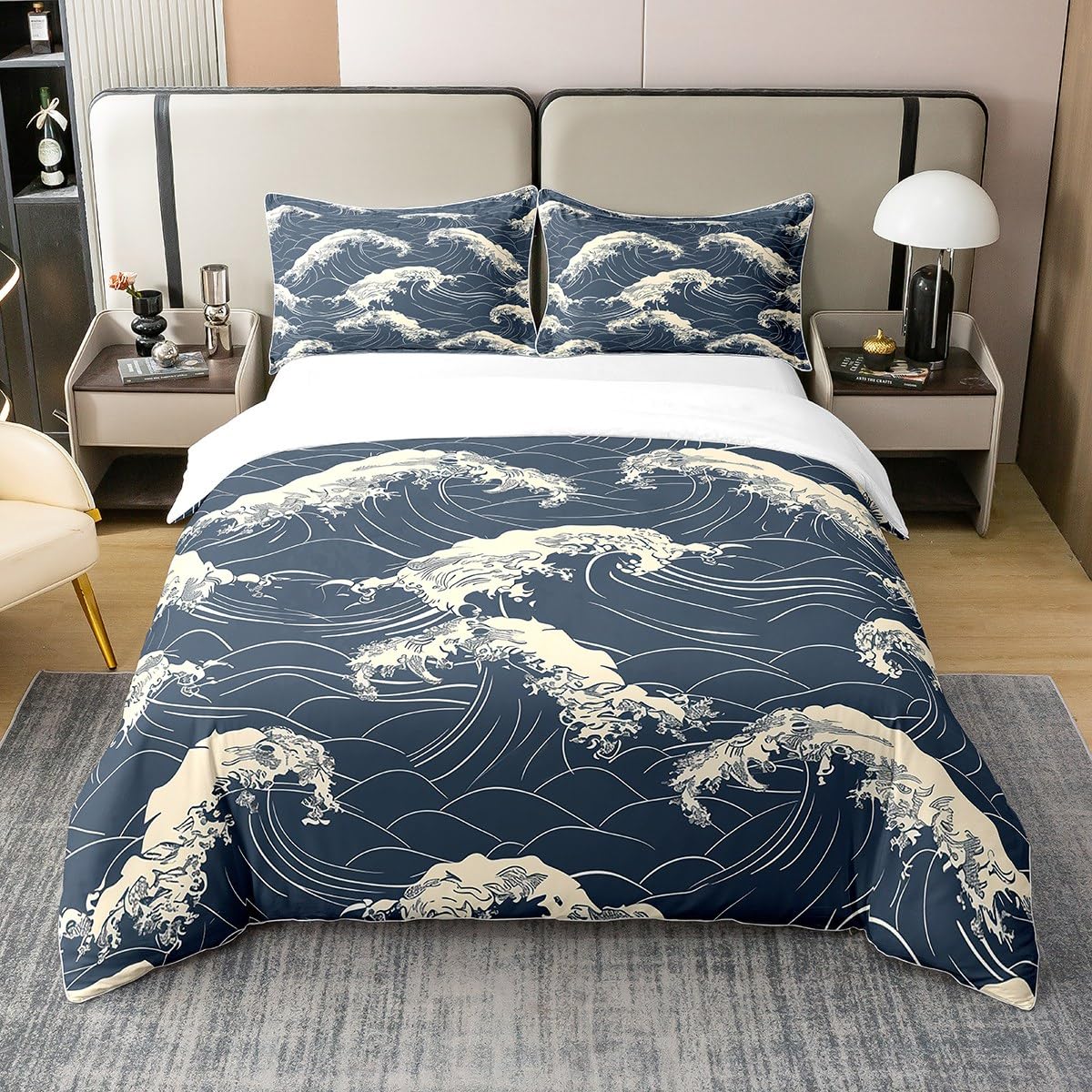 Housse de couette avec fermeture éclair pratique en coton Homewish