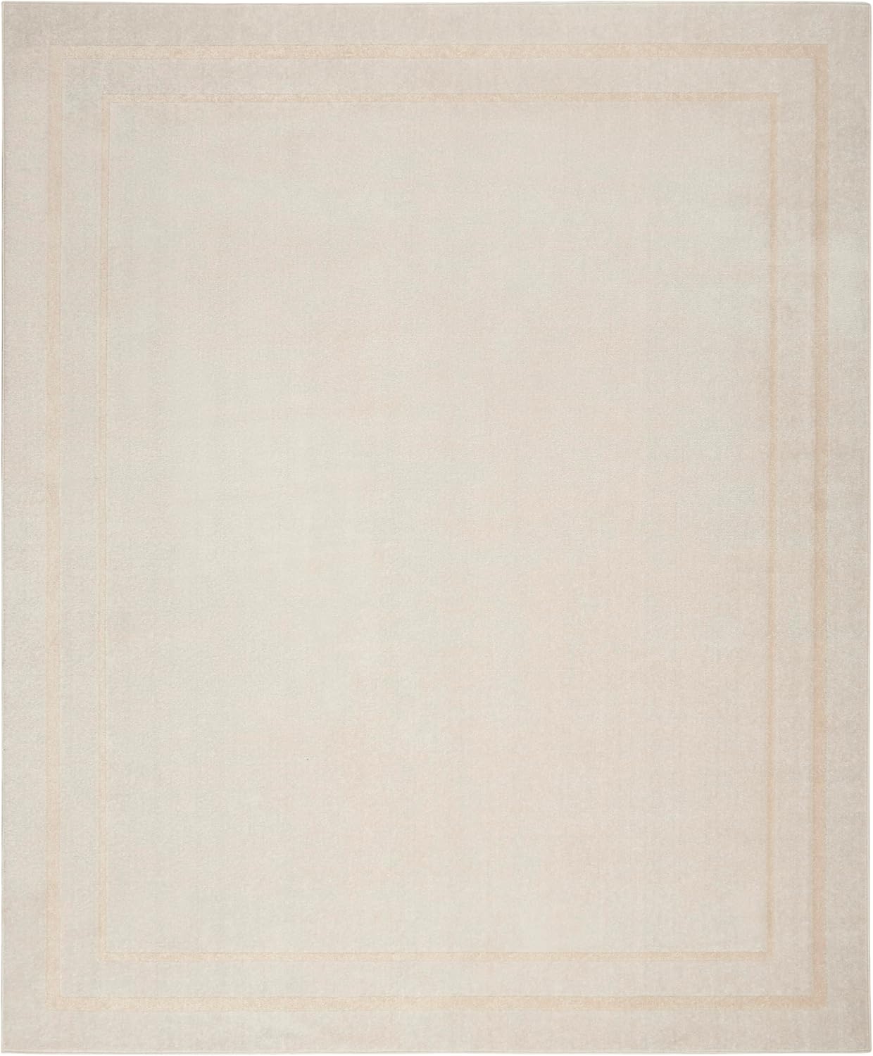Ivory Gold 9' x 12' Rectangular Washable Outdoor Rug