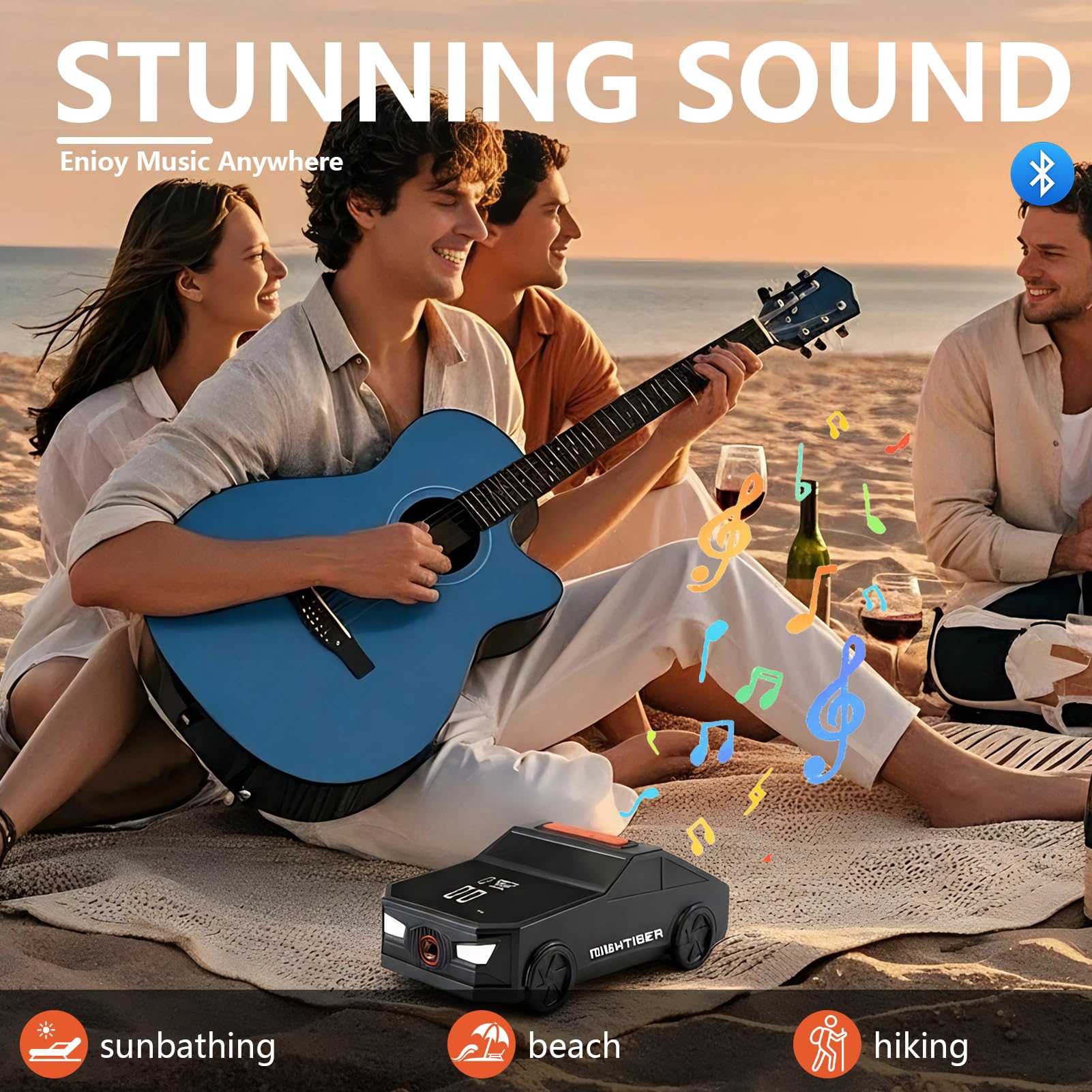 Tire Inflator Portable Air Compressor Cordless Mini Bike Air Pump with Digital Dual Values Display, 150 PSI Car Tires Air Pump with LED Lights&Pressure Gauge for Auto, Motorcycles, Bikes, Balls