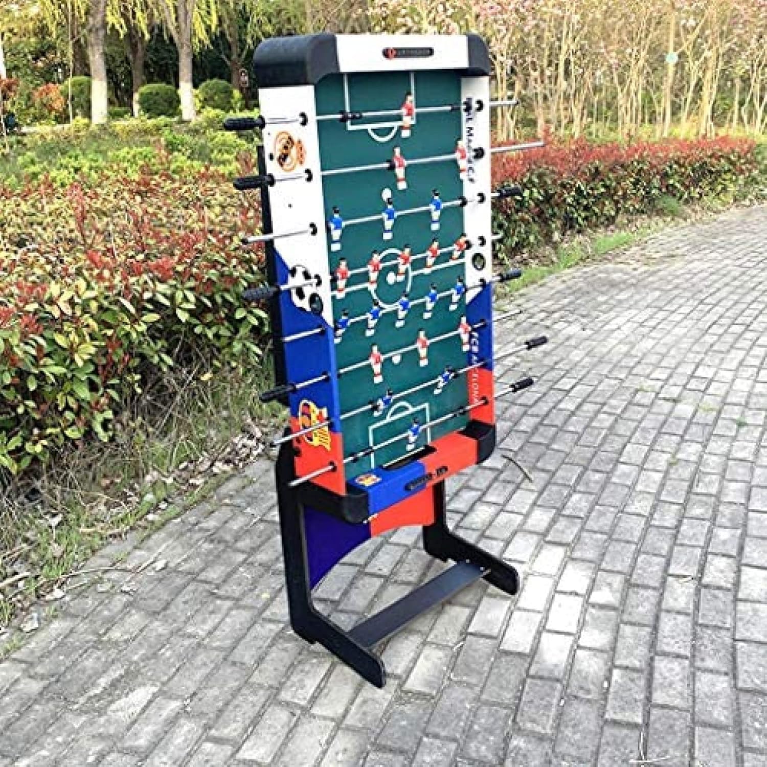 Tavolo da biliardino pieghevole, gioco di calcio per bambini e adulti, perfetto per tornei di pub e divertimento in famiglia, intrattenimento compatto al chiuso