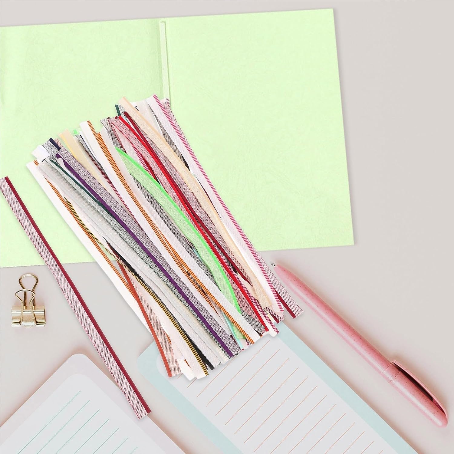 208Pcs Book Binding Supplies Cloth Tape Headbands Rebinding Kit Materials Bookbinding Endbands