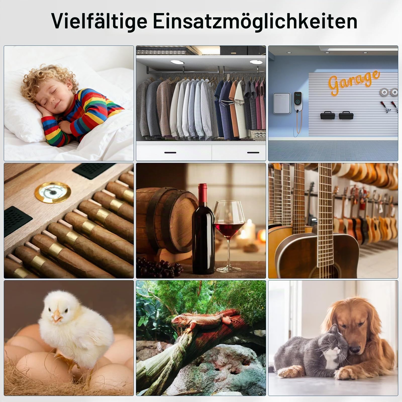 Zigbee Temperatursensor Luftfeuchtigkeitsmesser 3er Set, IP65 Wasserdichter
