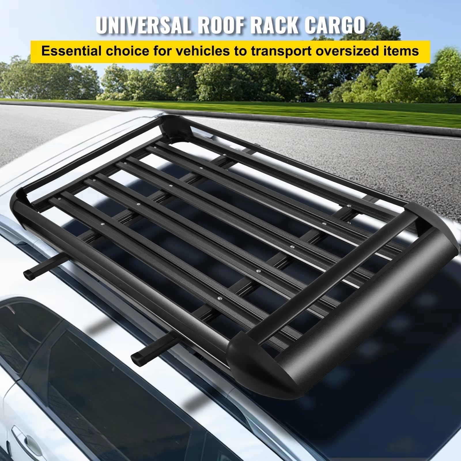 Universal Dachträger Beladung 100KG Gepäck Fracht Zelt Querträger Skiträger Fahrradträger Ball Anhänger Camper Dachreling Dachträger