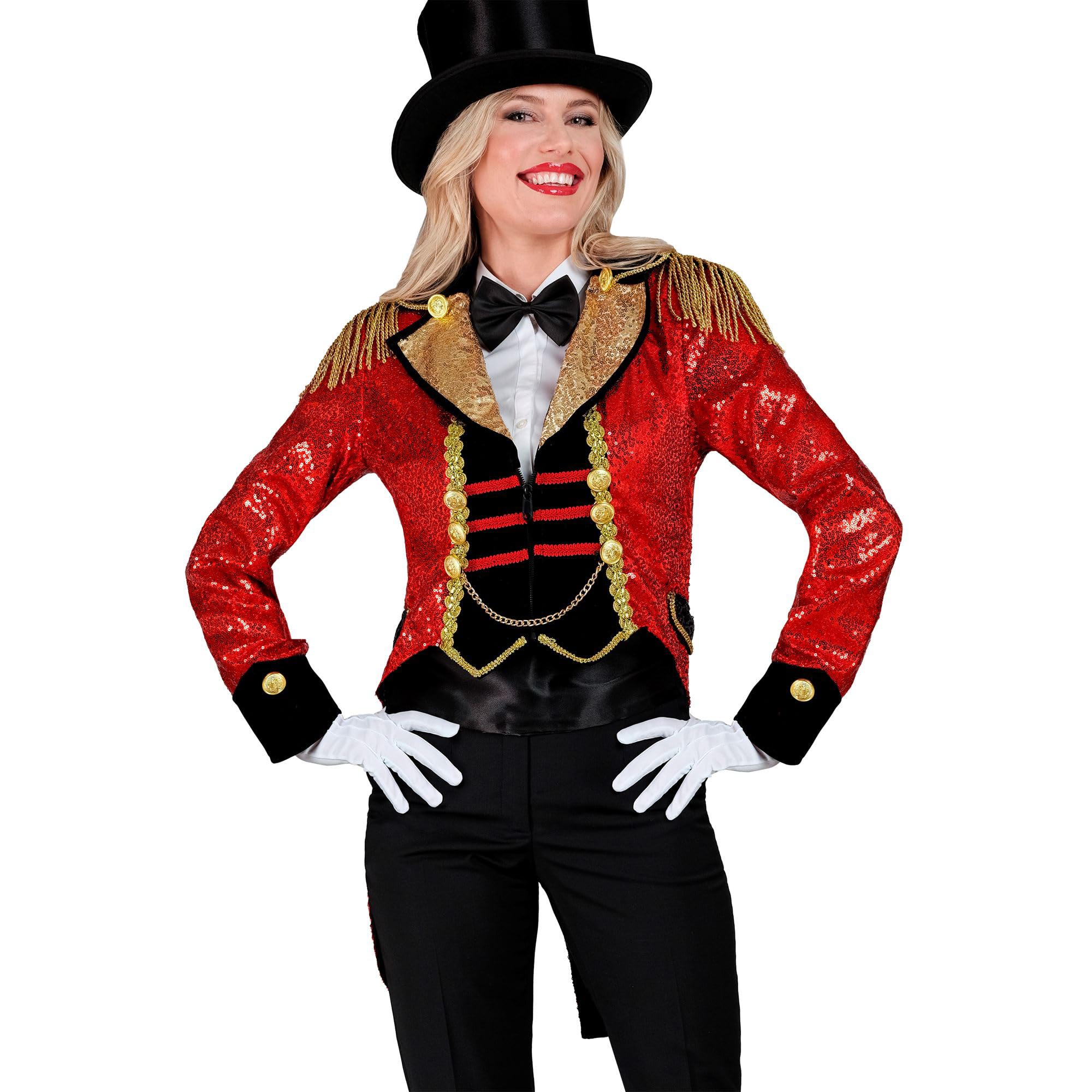 WIDMANN - Costume Party Fashion Tailcoat, Circus Director, Wizard, Rock Star, Showgirl