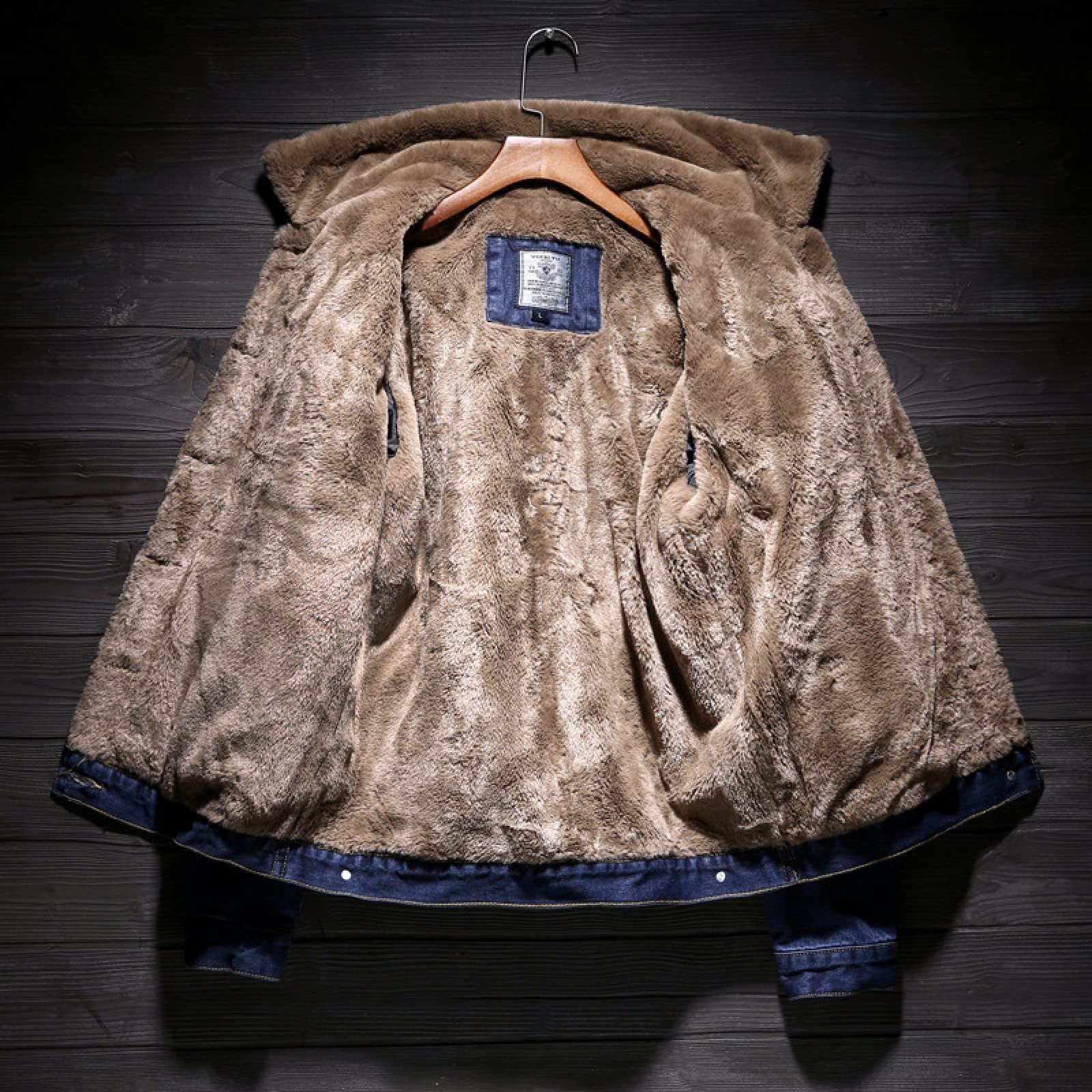 Chaqueta De Mezclilla Forrada para Hombre - Abrigo De Vaquero Occidental Sherpa De Invierno con Forro Polar, Mantiene Abrigado