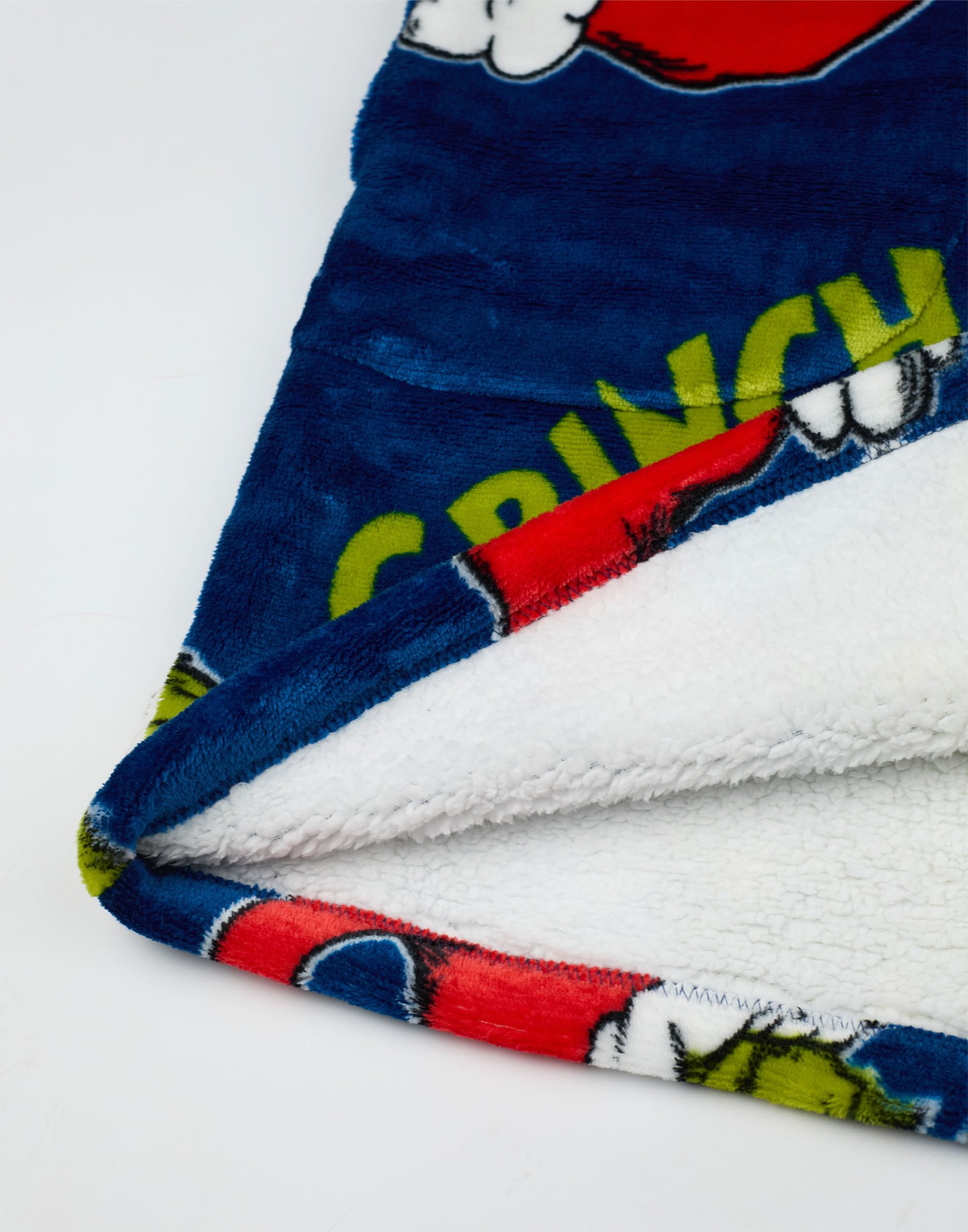 The Grinch - Sudadera con capucha para adultos | Jersey con capucha y forro polar con cremallera para adultos in Azul con estampado del personaje Grinch | Ropa de estar por casa con forro Sherpa