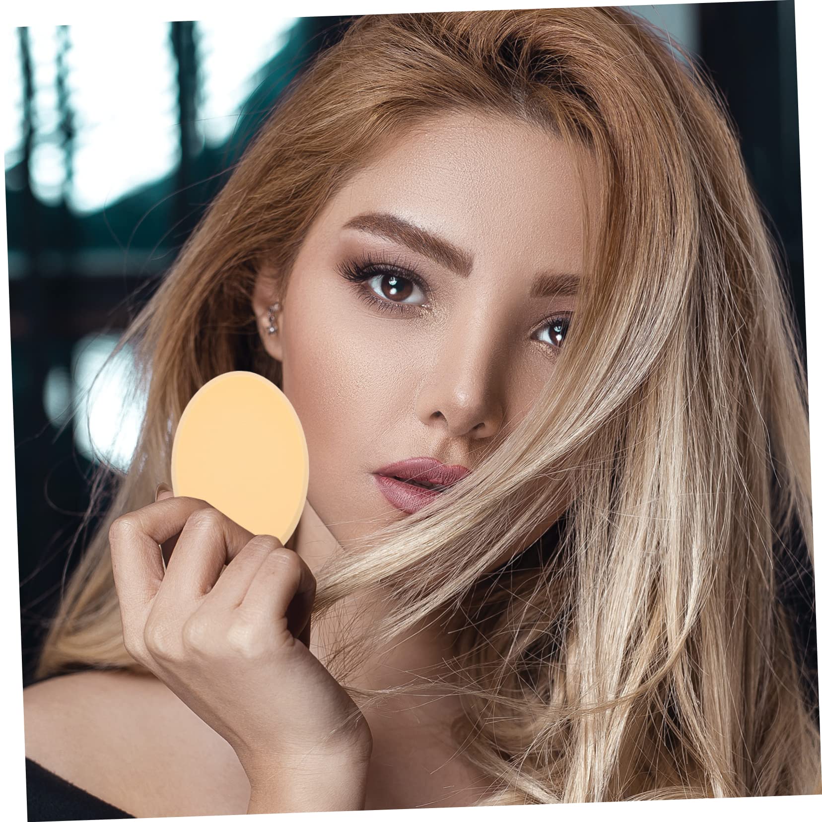 Healeved 18piezas Esponjas De Maquillaje Ovaladas Esponjas De Fondo Duales Para Aplicación Para Maquillaje Facial y Compacto Material Hidrofílico Ahorra Producto Textura Natural
