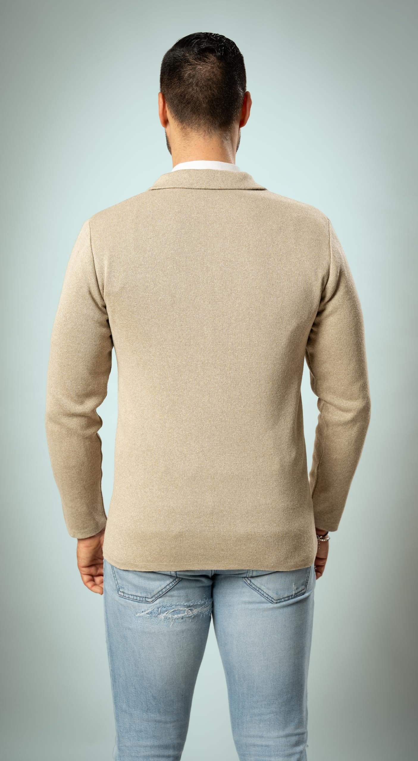 Giacca Doppio Petto da Uomo - Punto di Cucitura Milano - Blaazer Slim Fit in Cotone - Artigianale, Made in Italy - Casual, Classica Sportiva