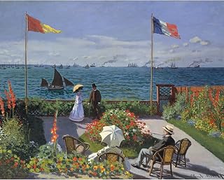 Garden at Sainte-Adresse - Claude Monet - Paint by Number Kit - 16"x20" (40x50cm) - DIY Acrylic Painting Home Decor