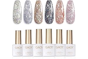 Chrome Platinum Acrylic Gel Glitter Nail Polish