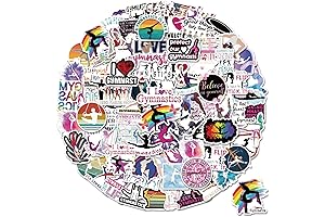 Gymnastics Stickers 100Pcs - The Perfect Gymnastics Gifts for Girls Who Love the Sport