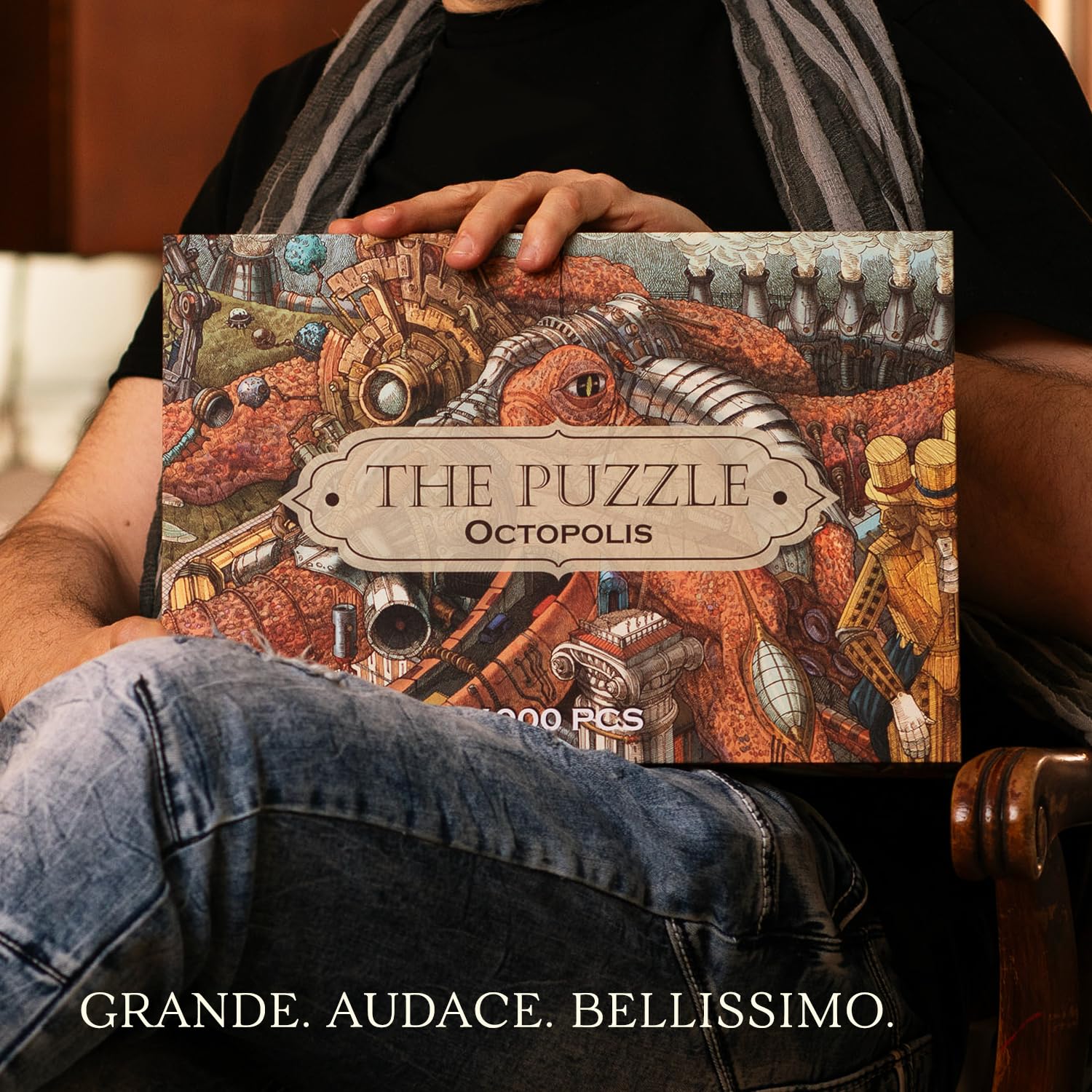HUNGRY MINDS Octopolis Puzzle 1000 Pezzi per Adulti | Puzzle Impegnativo e Difficile per Straordinario Tema Polpo - Idea Regalo Rompicapo