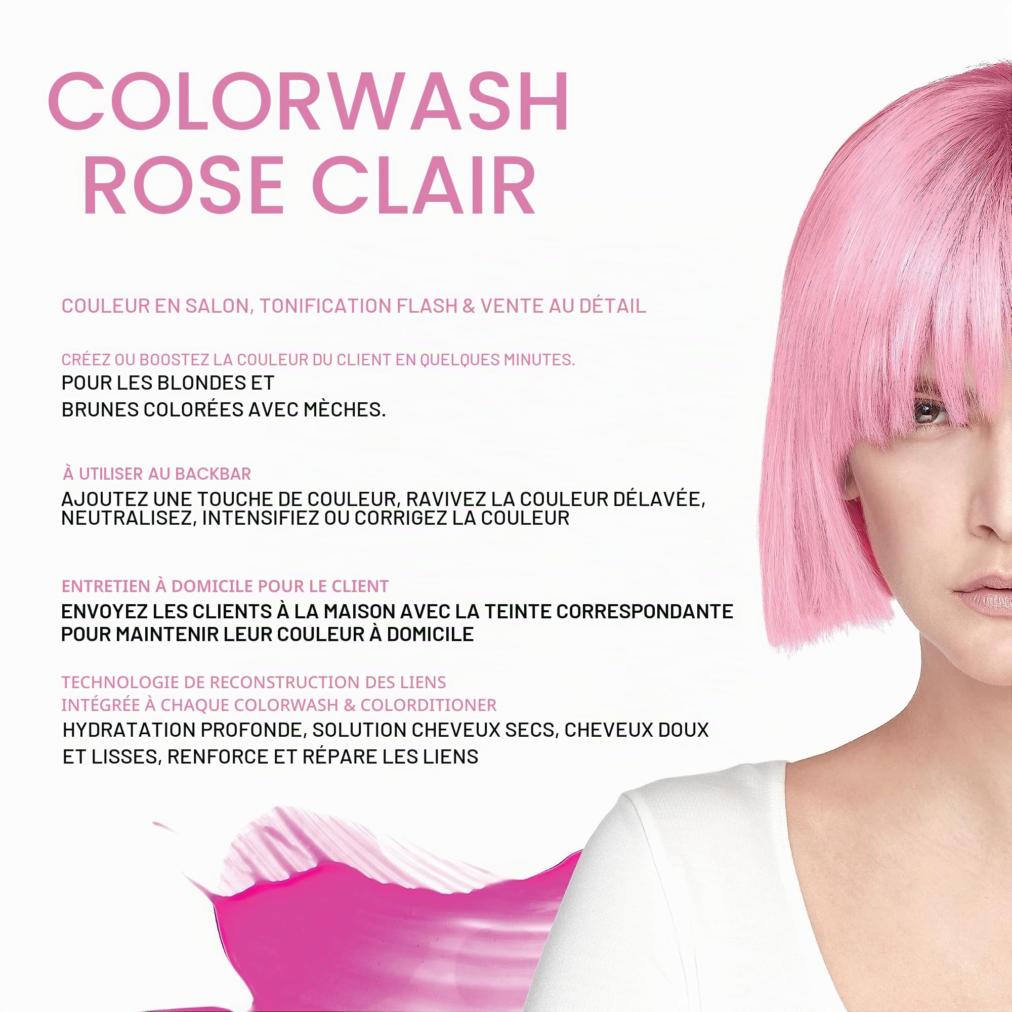 Celeb Luxury Viral Semi Permanent Colorwash Shampoo - Pastel Pink 245ml