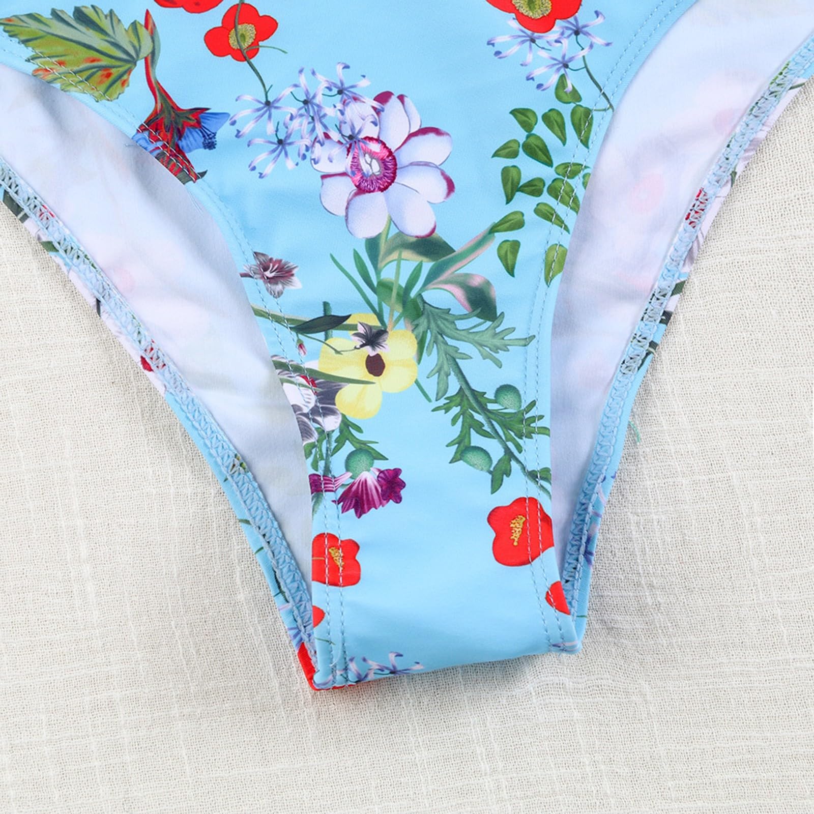 Kobiety Bikini Zestaw Osobowość Moda Wygodne Gorące Paski Jednolity Kolor Strappy, Czerwony (Arbuz Czerwony), M