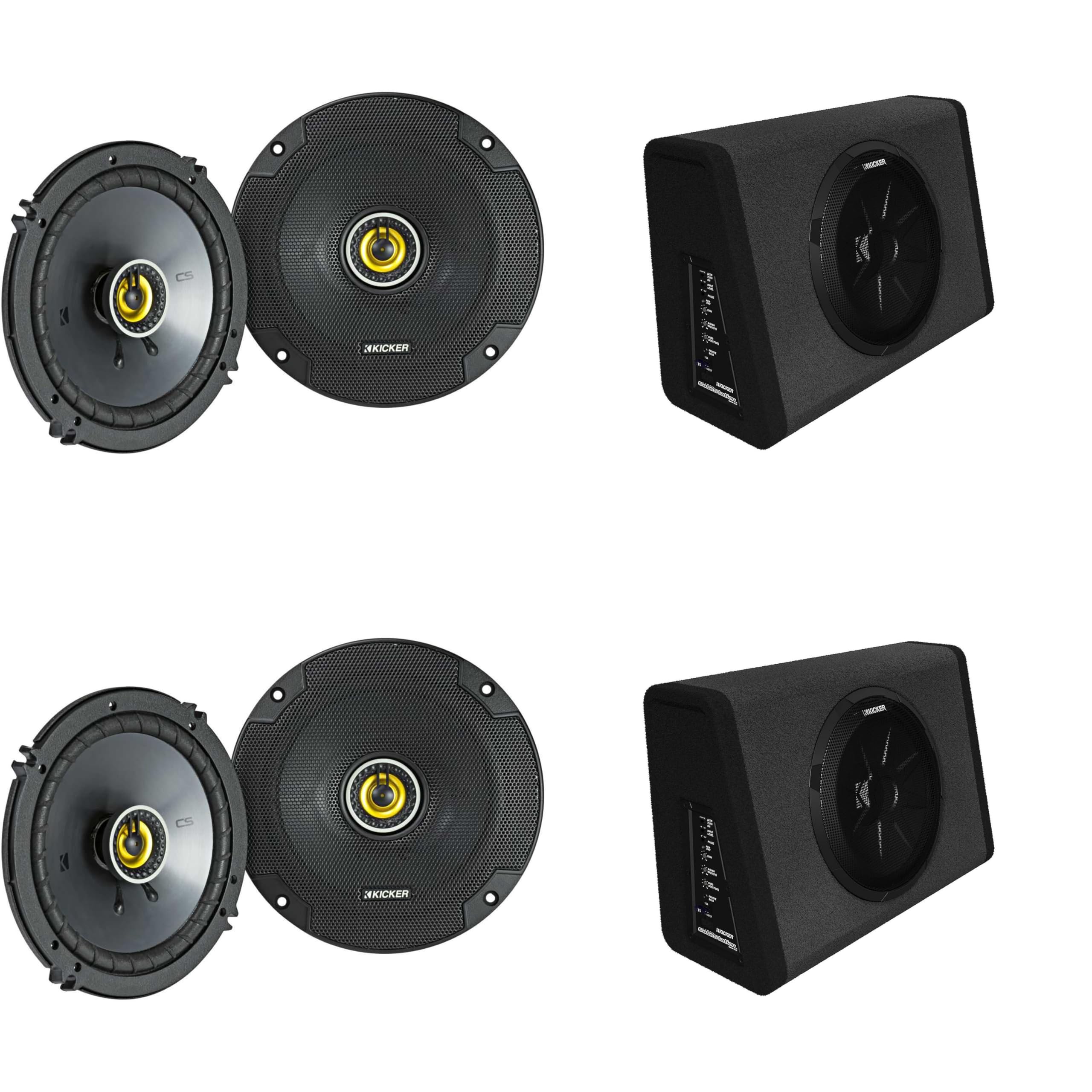 Kicker (2) 11PT250 Powered Truck Enclosure & (2) 46CSC654 6.5