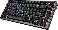 Vista 38 de ASUS Teclado mecánico inalámbrico ROG Azoth para juegos, 75% TKL, conectividad trimodo, interruptores lineales ROG NX Snow prelubricados Blanco