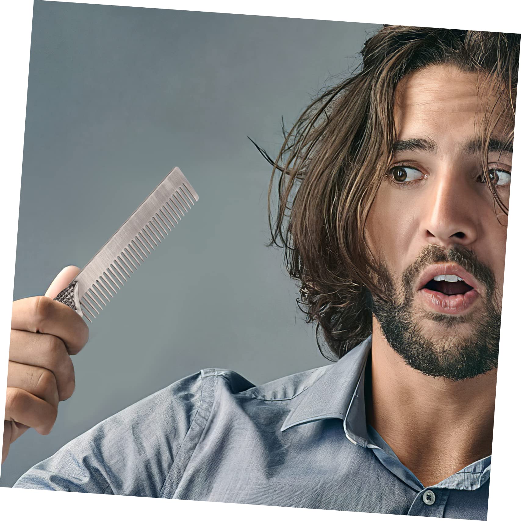 Mikinona 3 Pettini Per Barba Da Uomo Tascabili E Pieghevoli Stile Teschio Design Retrò Leggeri E Portatili Per Viaggi E Uso Domestico