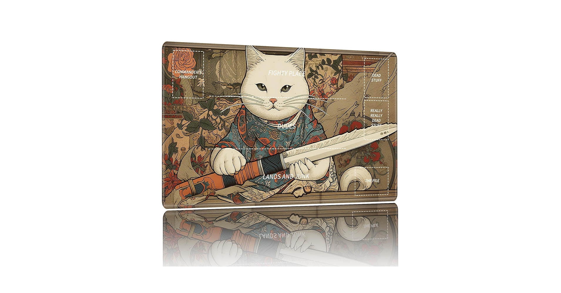 2020 ステッチ加工 猫 mtg プレイマット 2020 ステッチ加工 猫 mtg