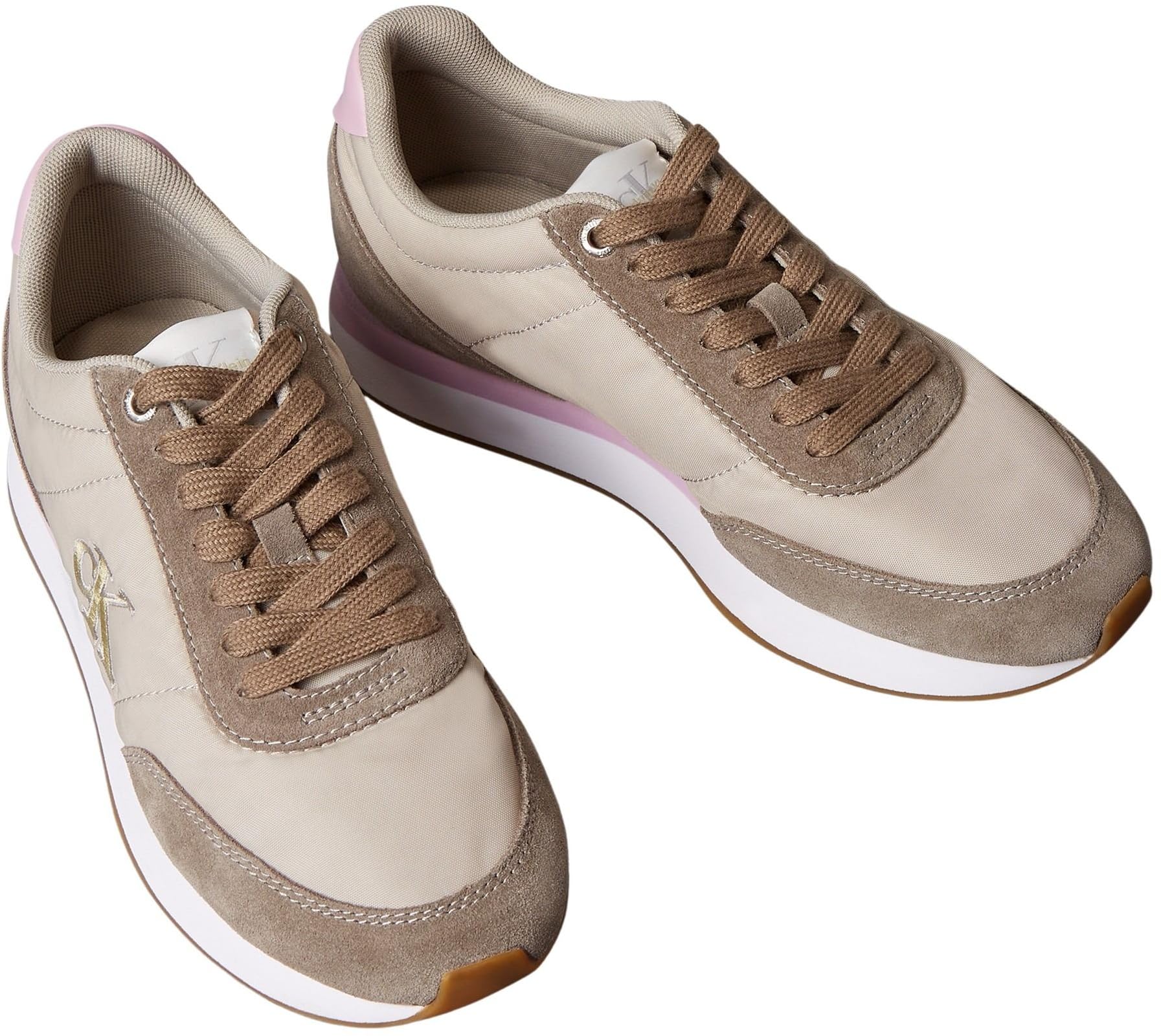 Calvin Klein Donna Sneakers Running Retro Lace Up Profilo Basso