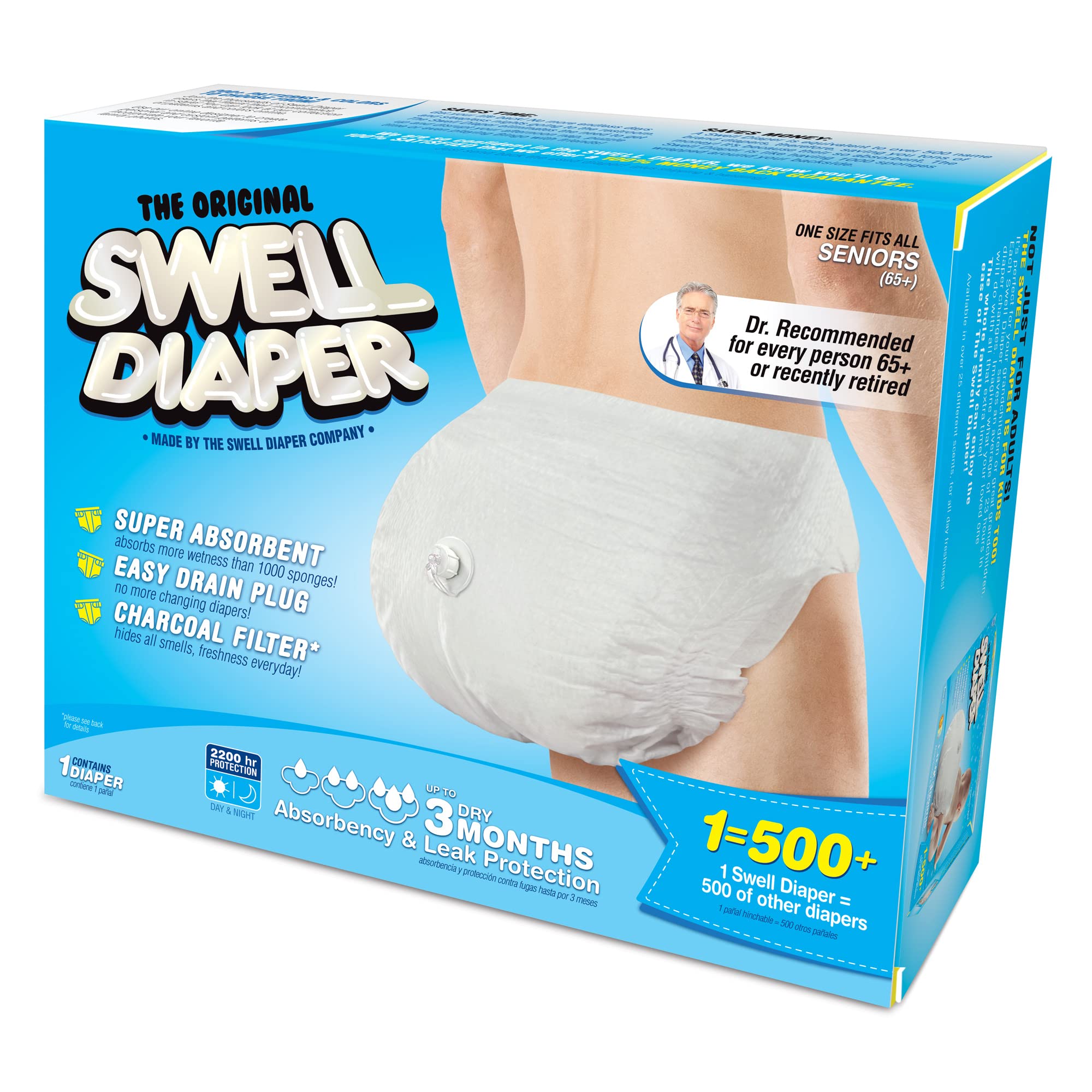 Kit Brincadeira Fralda Inflável Laughing Smith - Presente Engraçado Chá Revelação