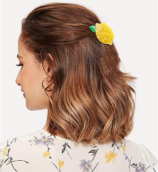 Amazon.co.jp: Hapdoo レモンヘアクリップ、レモンアクセサリー