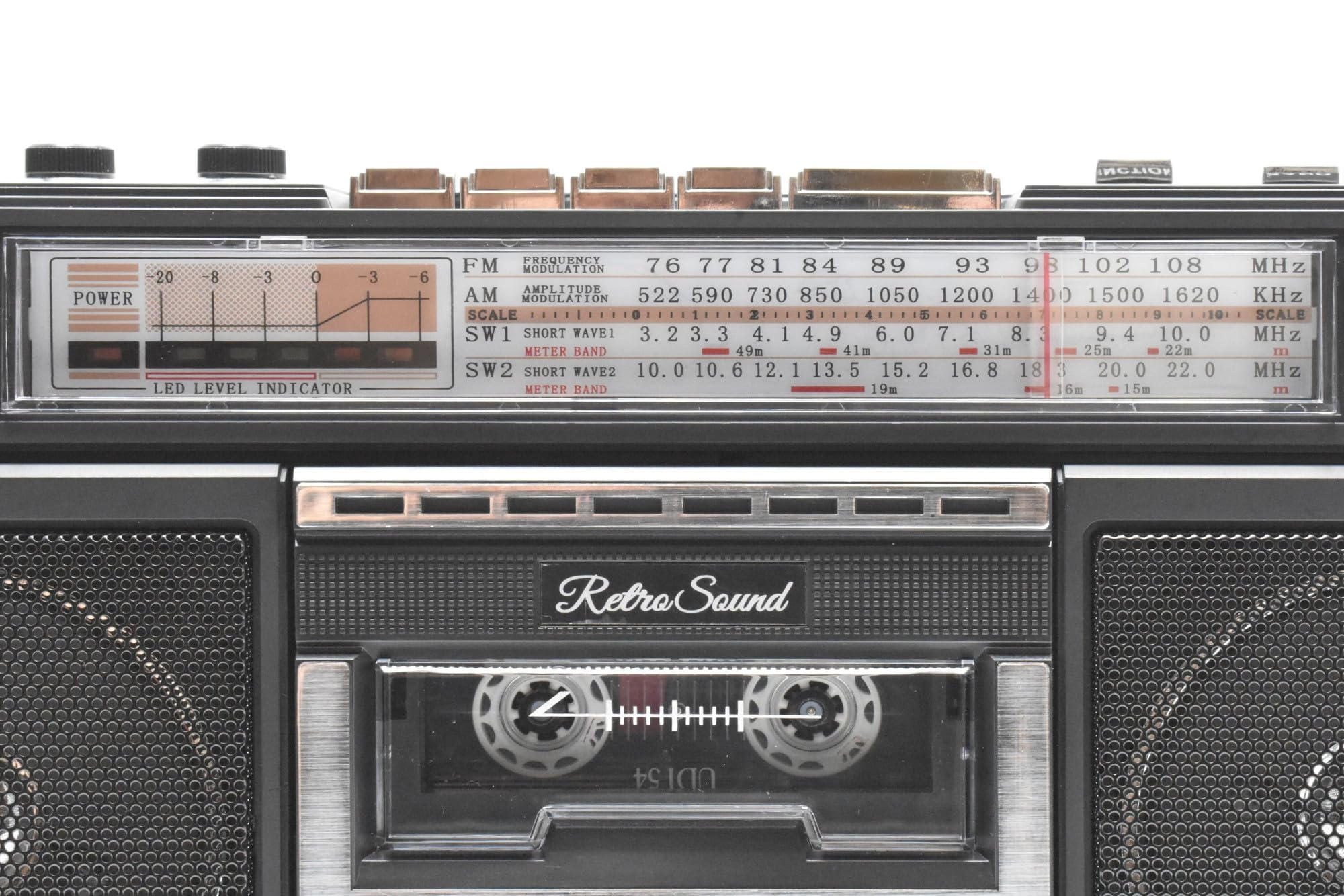 Amazon.co.jp: 東京Deco ポータブル ラジカセ 80年代スタイル 録音付き