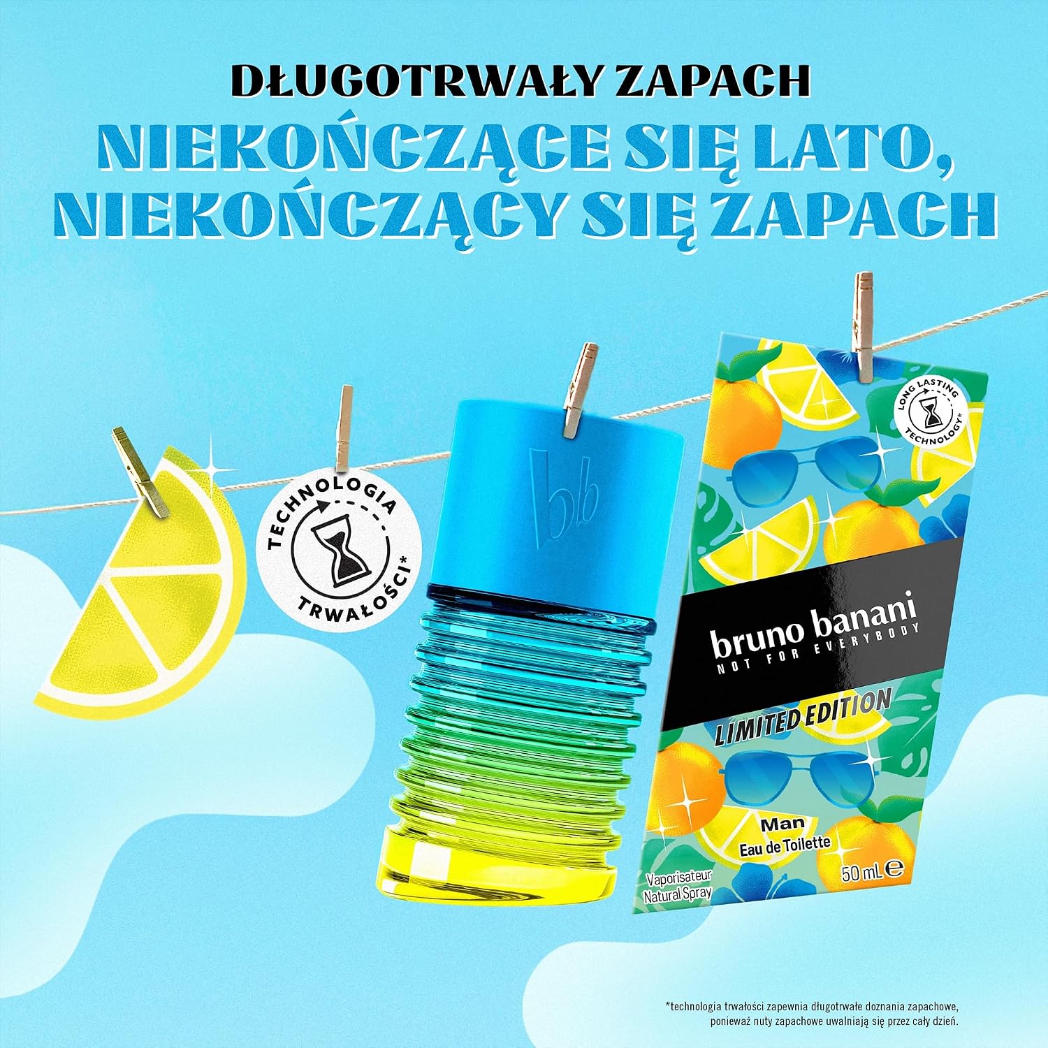 bruno banani Man Summer Limited Edition — мужская туалетная вода с фруктово-фужерным ароматом, 50 мл
