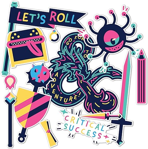 Desert Cactus Calcomanía de Dungeons & Dragons D&D, calcomanía de vinilo para laptop, botella de agua para automóvil, decoración de álbum de