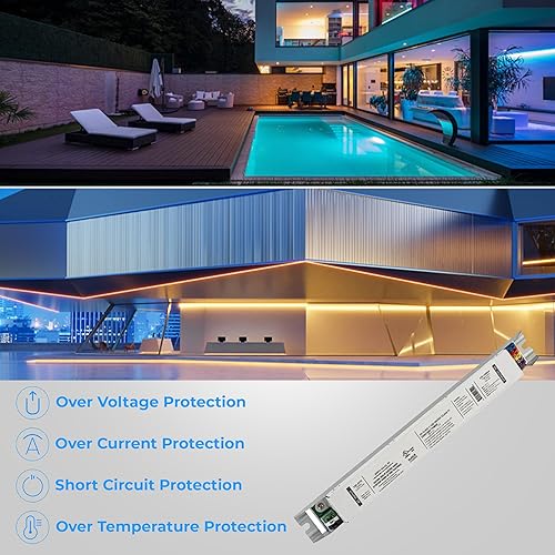 Miniatura 5 de OhLectric Reemplazo de 30 vatios para OTi30120-2771A0 DIM-1 L - Controlador LED lineal programable de corriente constante regulable -120-277 voltios