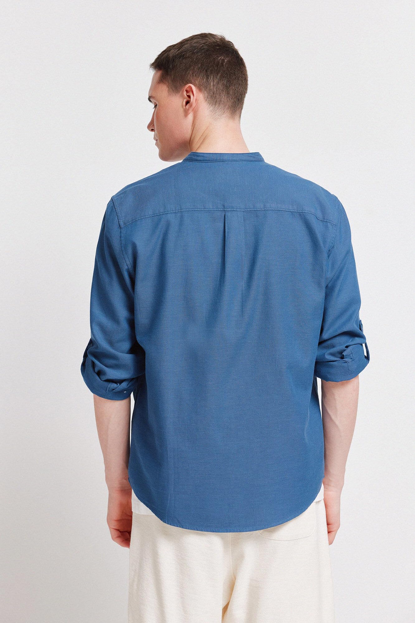Springfield L/S Trevi Mao Collar Shirt Shirt Hombre