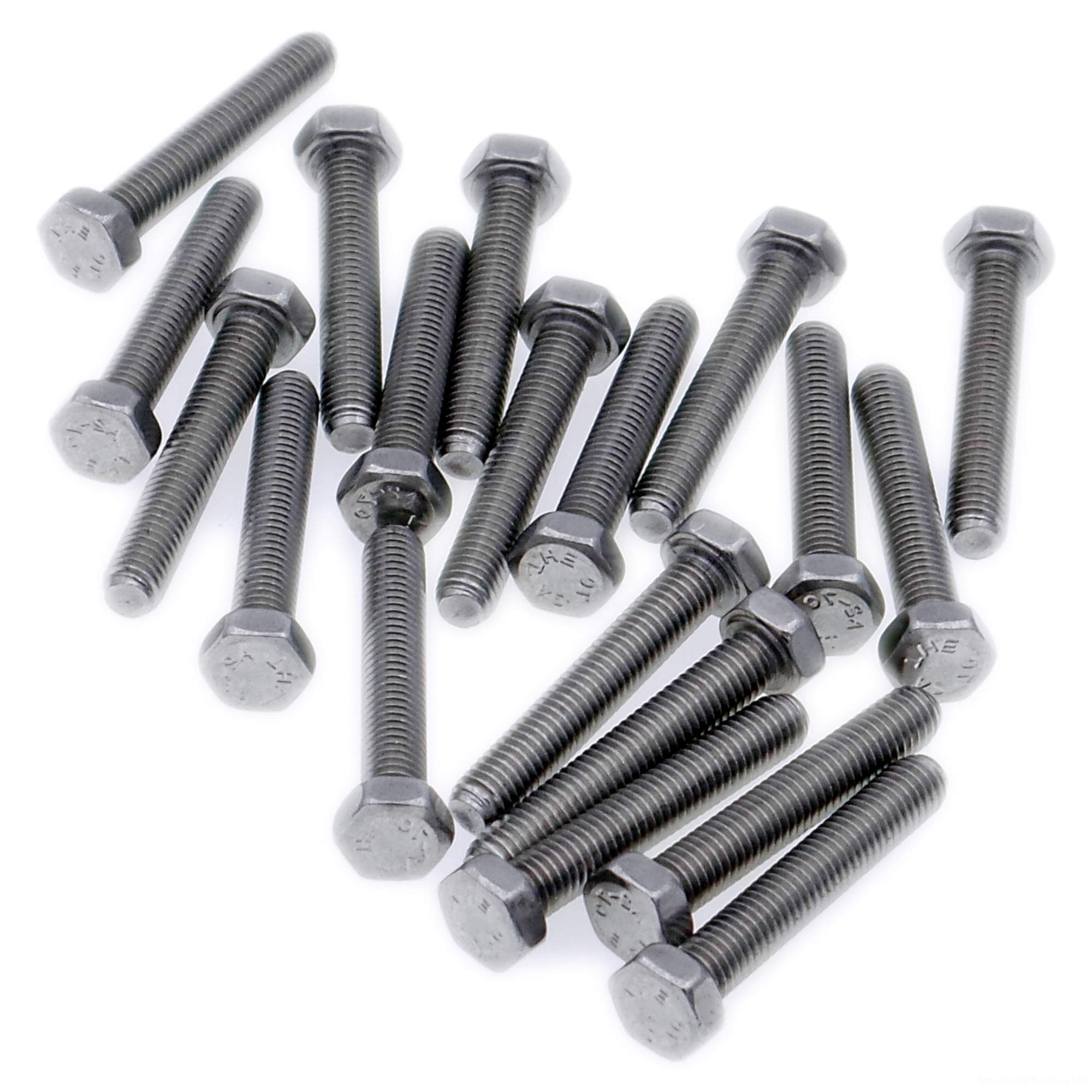 Singularity Supplies M5 (5Mm X 55Mm) Hex Bolt (Fully Threaded Setscrew) - Stainless Steel (A2) (Pack Of 20)