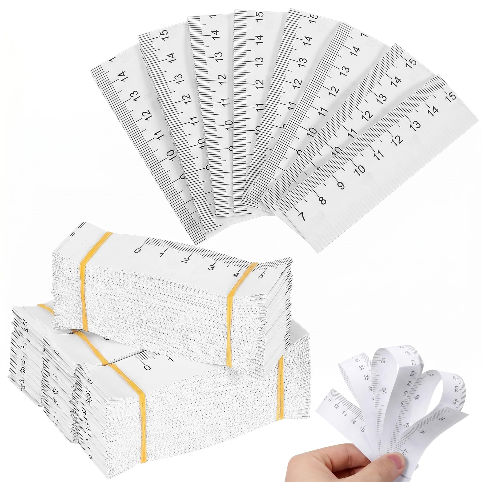 Angoily Cinta Métrica de Papel de 100 Piezas para Medir El Cuerpo Cinta Métrica Médica para La Cabeza Del Bebé