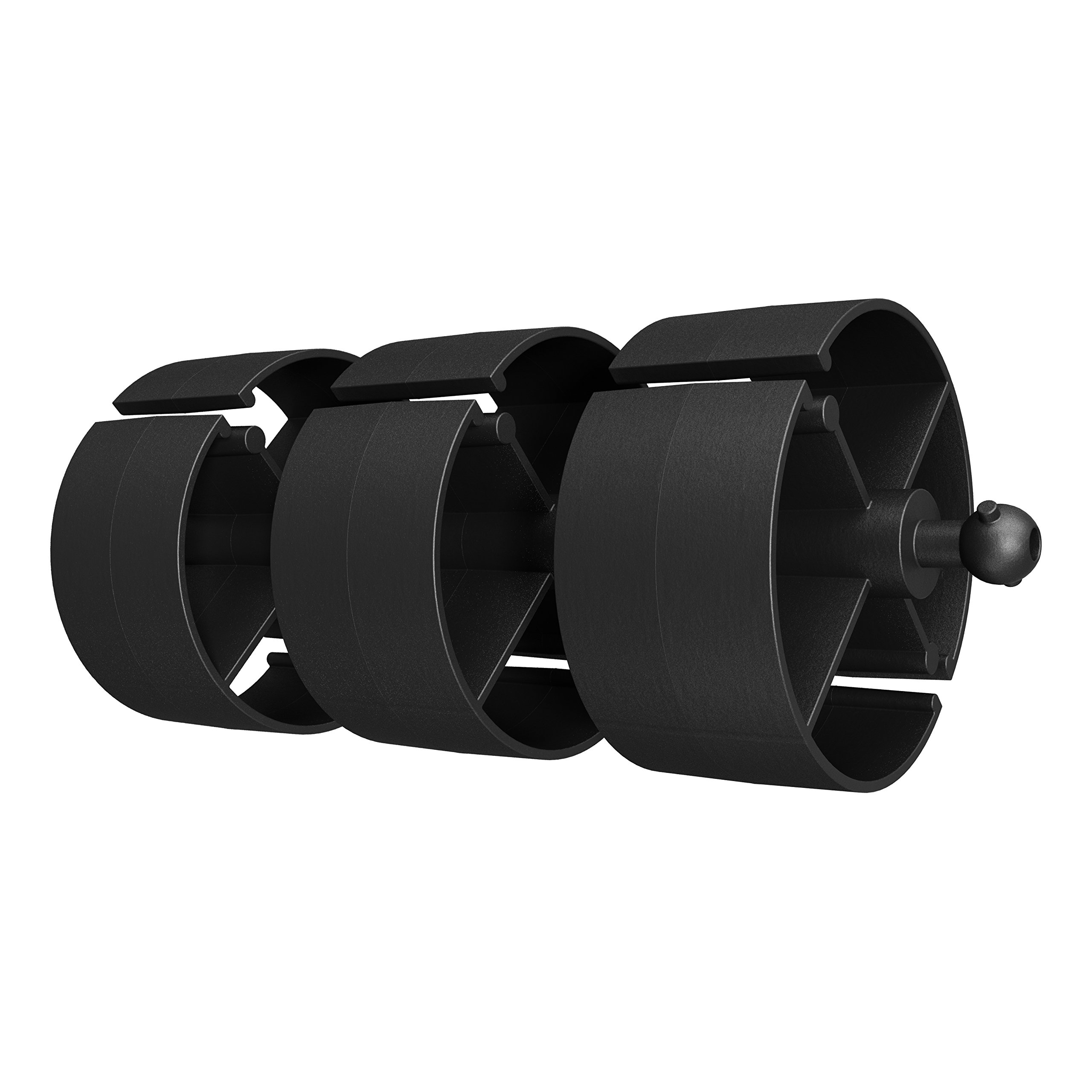 Dataflex Kabelwurm – Kabelmanager Für Unter Den Schreibtisch, Länge 127 Cm, Schwarz, Für Bis Zu 28 Kabel