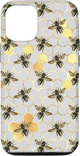iPhone 1212 Pro Bumble Bee - Honey Bees Amarillo Honeycomb Apicultor patrón caso